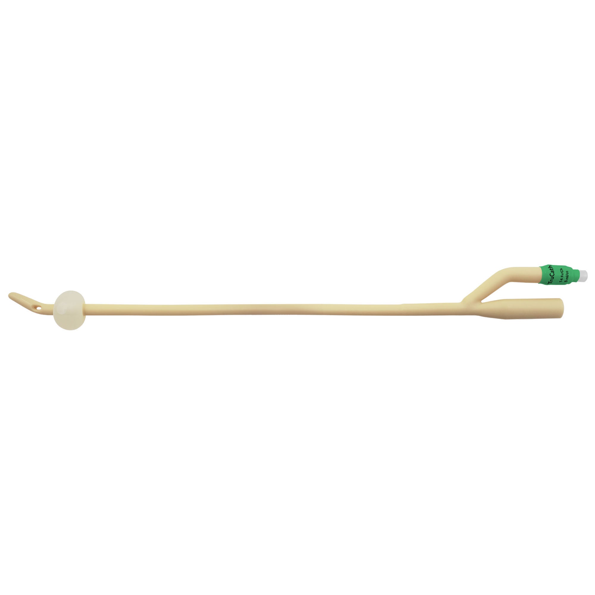 HR Healthcare - LC1410 Foley Catheter TruCath® 2-Way Coude Tip 5 mL Balloon 14 Fr. Silicone Elastomer Coated Latex