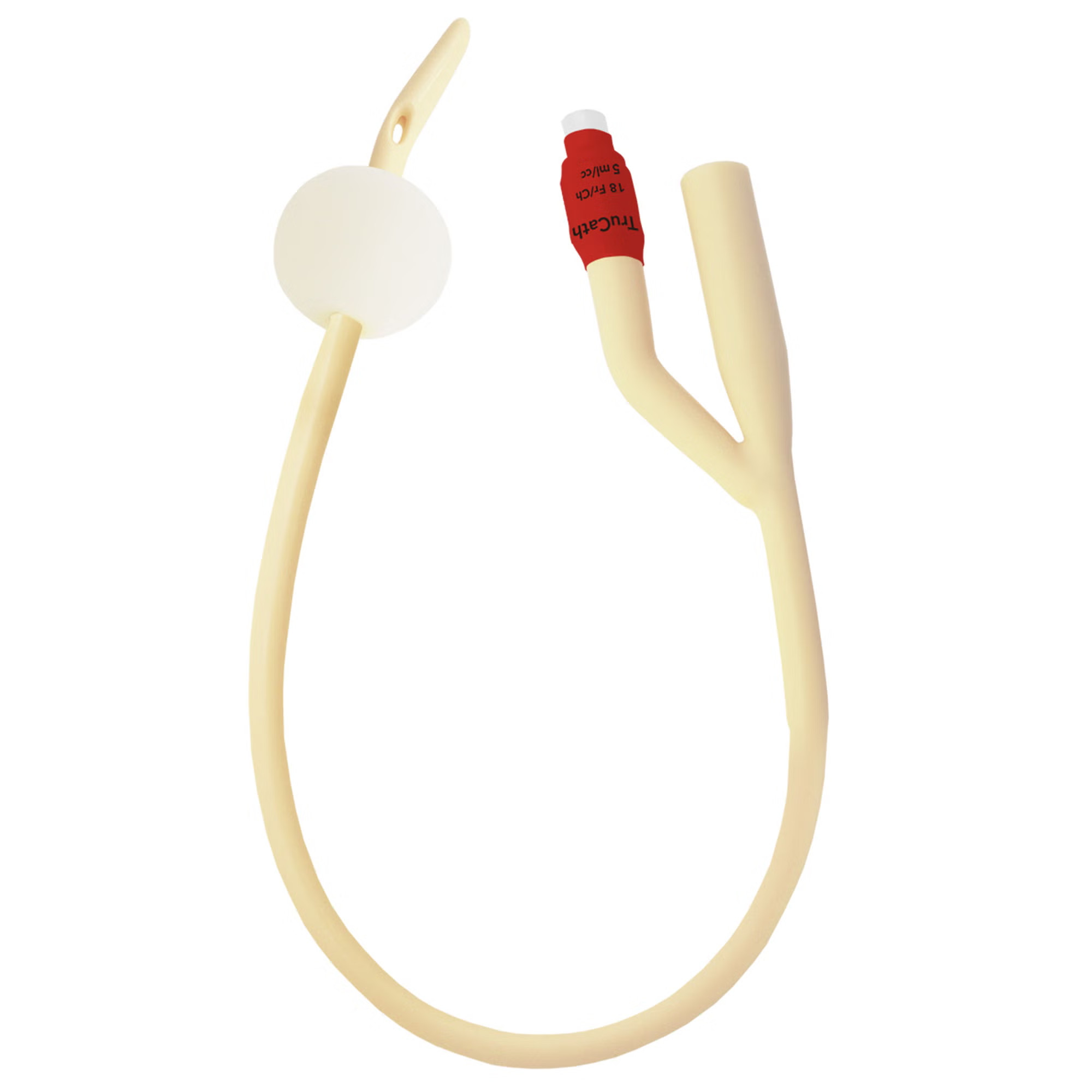 HR Healthcare - LC1810 Foley Catheter TruCath® 2-Way Coude Tip 5 mL Balloon 18 Fr. Silicone Elastomer Coated Latex