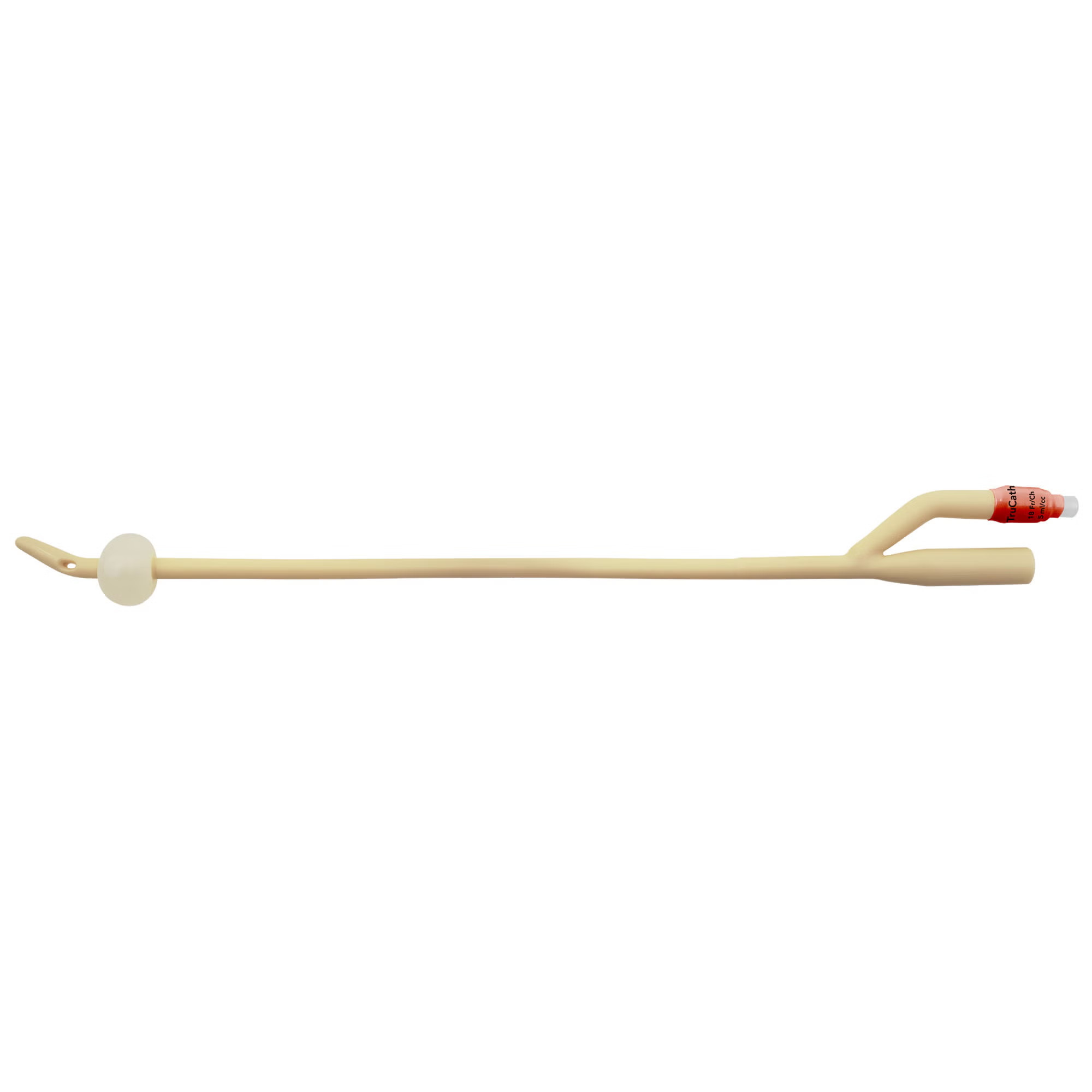 HR Healthcare - LC1810 Foley Catheter TruCath® 2-Way Coude Tip 5 mL Balloon 18 Fr. Silicone Elastomer Coated Latex
