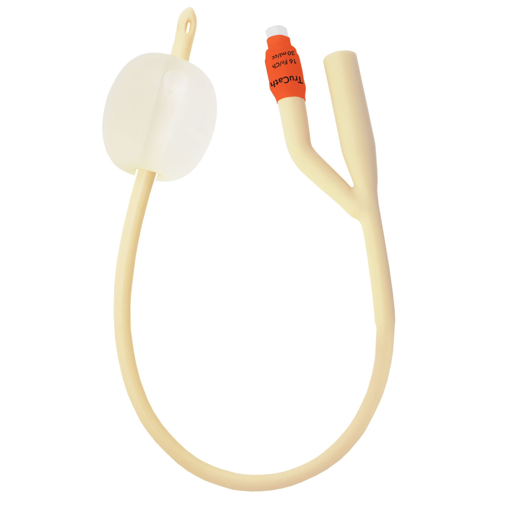 HR Healthcare - LS1630 Foley Catheter TruCath® 2-Way Standard Tip 30 mL Balloon 16 Fr. Silicone Elastomer Coated Latex