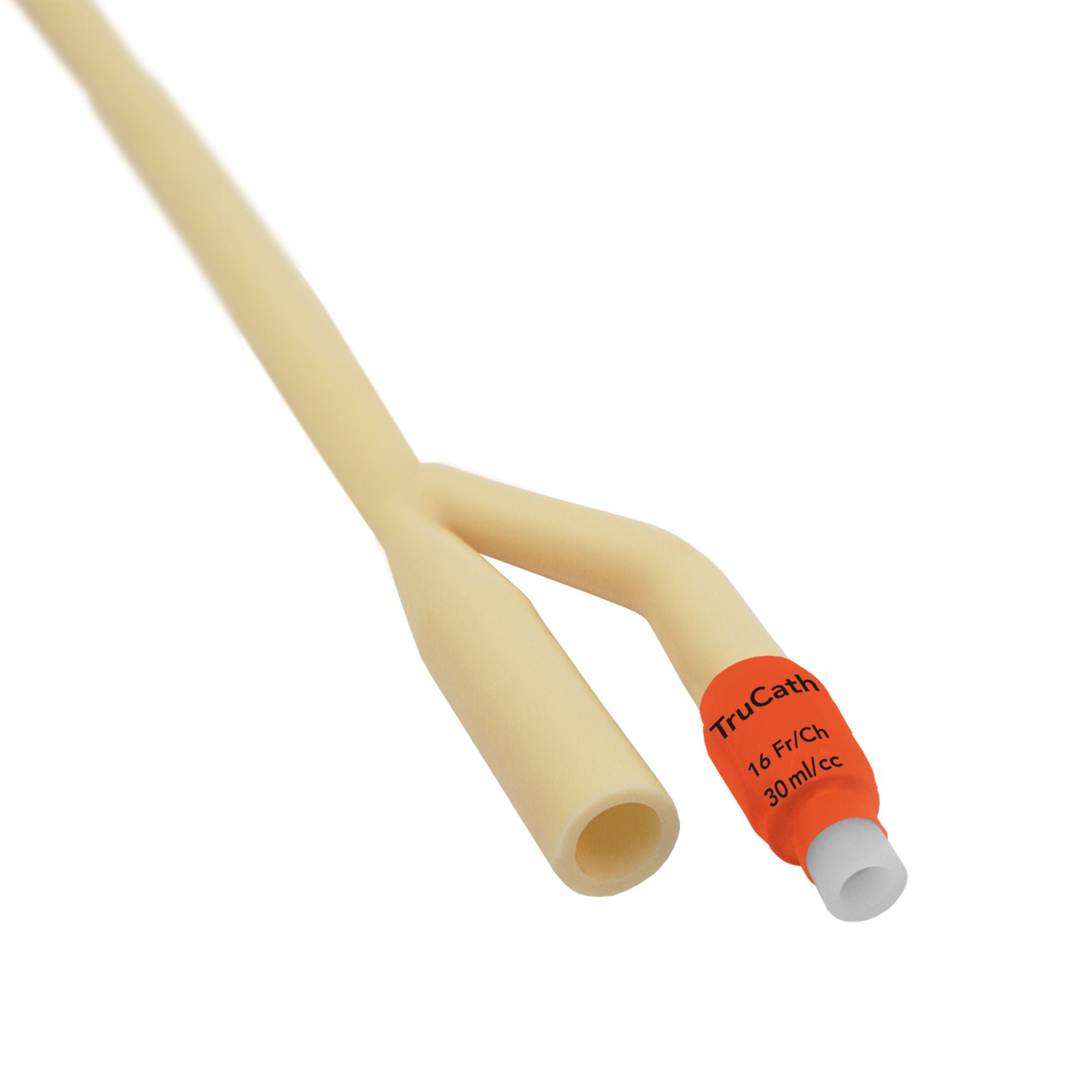 HR Healthcare - LS1630 Foley Catheter TruCath® 2-Way Standard Tip 30 mL Balloon 16 Fr. Silicone Elastomer Coated Latex