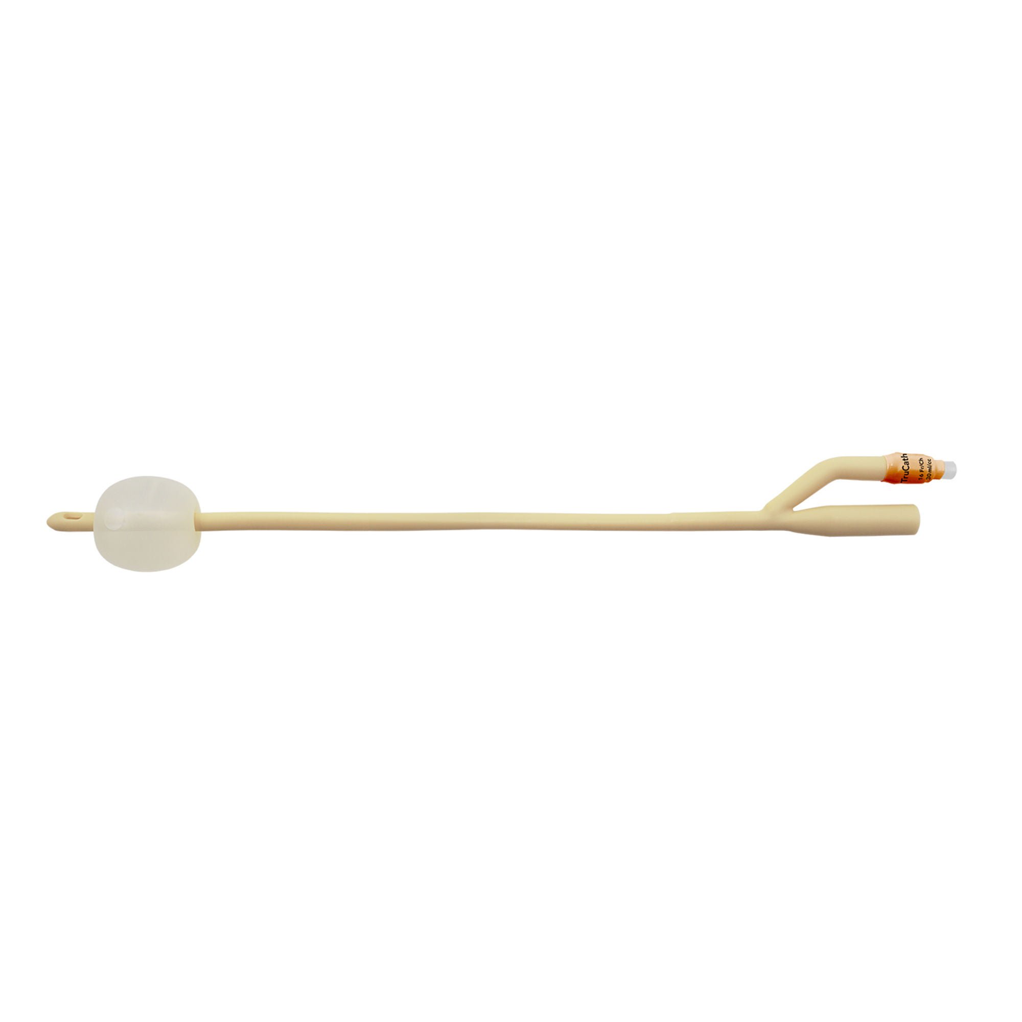 HR Healthcare - LS1630 Foley Catheter TruCath® 2-Way Standard Tip 30 mL Balloon 16 Fr. Silicone Elastomer Coated Latex