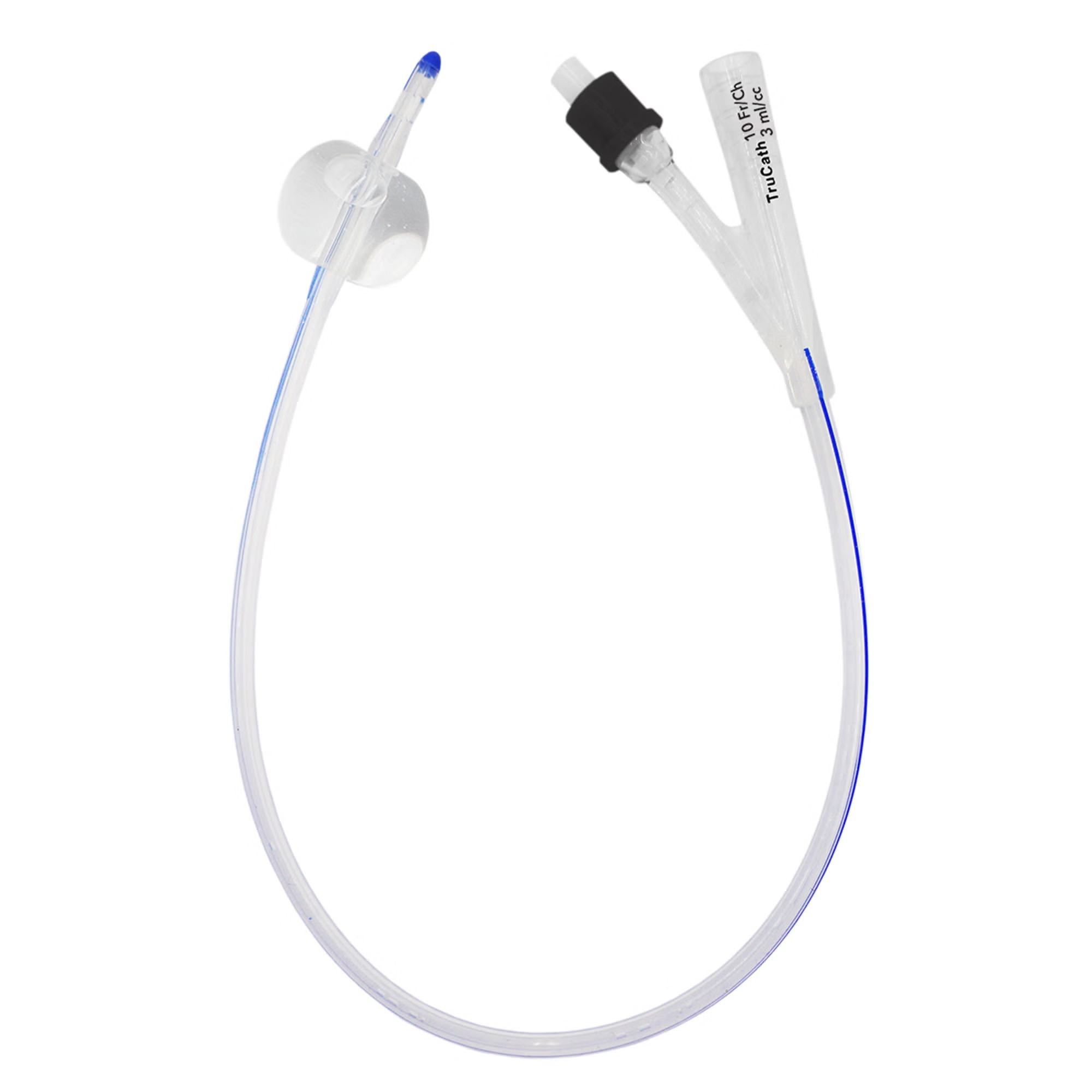 HR Healthcare - SS1005 Foley Catheter TruCath® 2-Way Standard Tip 3 mL Balloon 10 Fr. Silicone