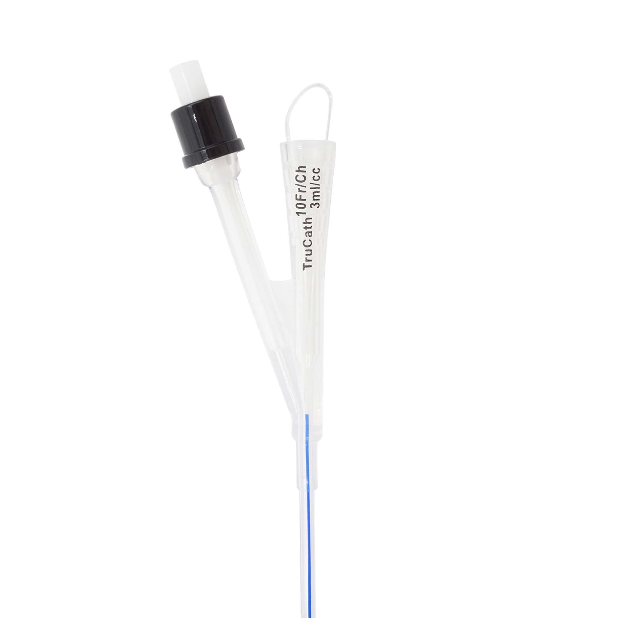 HR Healthcare - SS1005 Foley Catheter TruCath® 2-Way Standard Tip 3 mL Balloon 10 Fr. Silicone