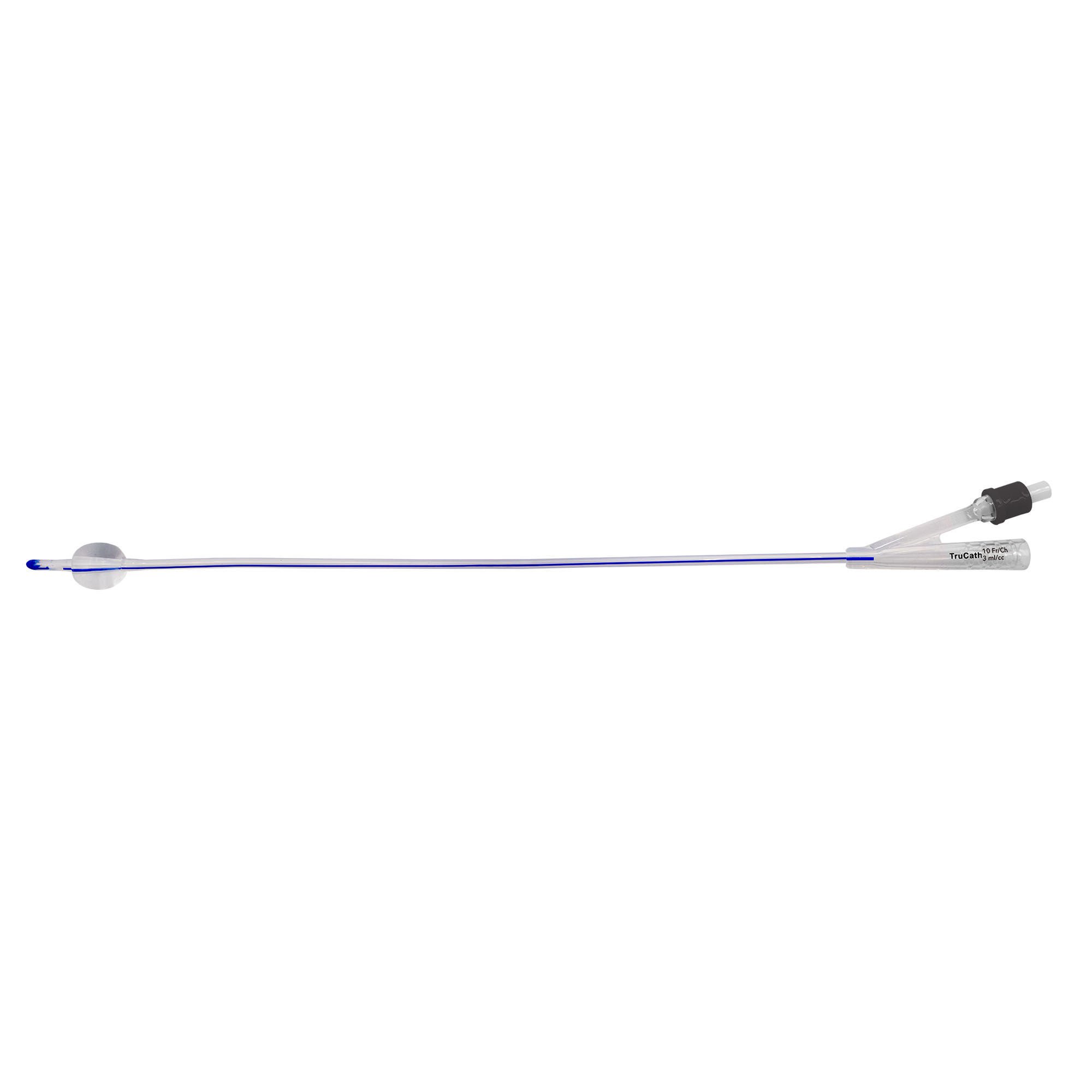 HR Healthcare - SS1005 Foley Catheter TruCath® 2-Way Standard Tip 3 mL Balloon 10 Fr. Silicone