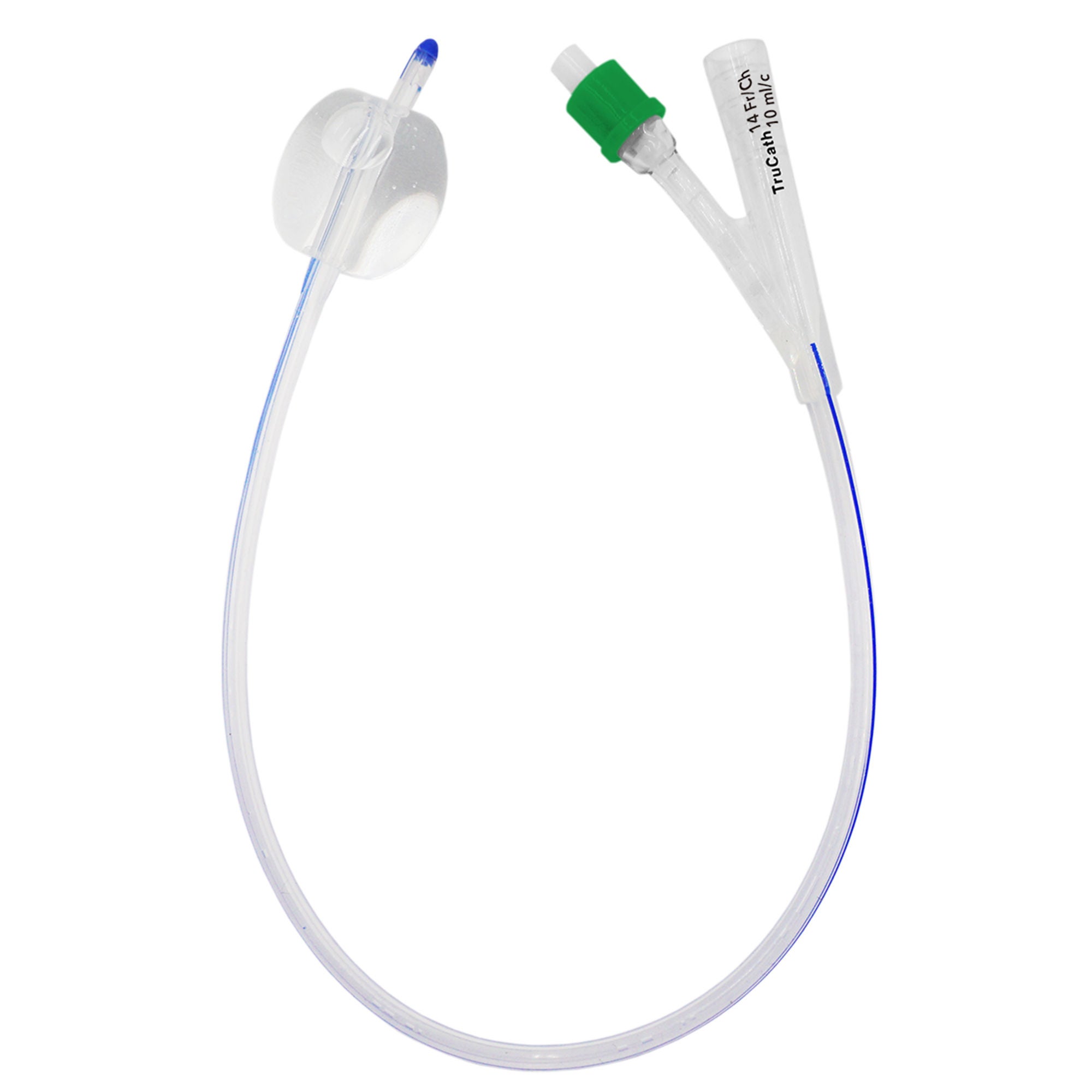 HR Healthcare - SS1410 Foley Catheter TruCath® 2-Way Standard Tip 10 mL Balloon 14 Fr. Silicone