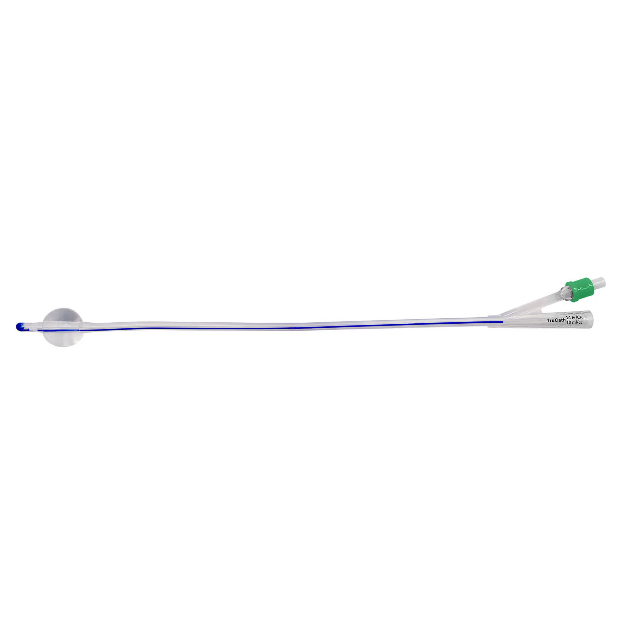 HR Healthcare - SS1410 Foley Catheter TruCath® 2-Way Standard Tip 10 mL Balloon 14 Fr. Silicone