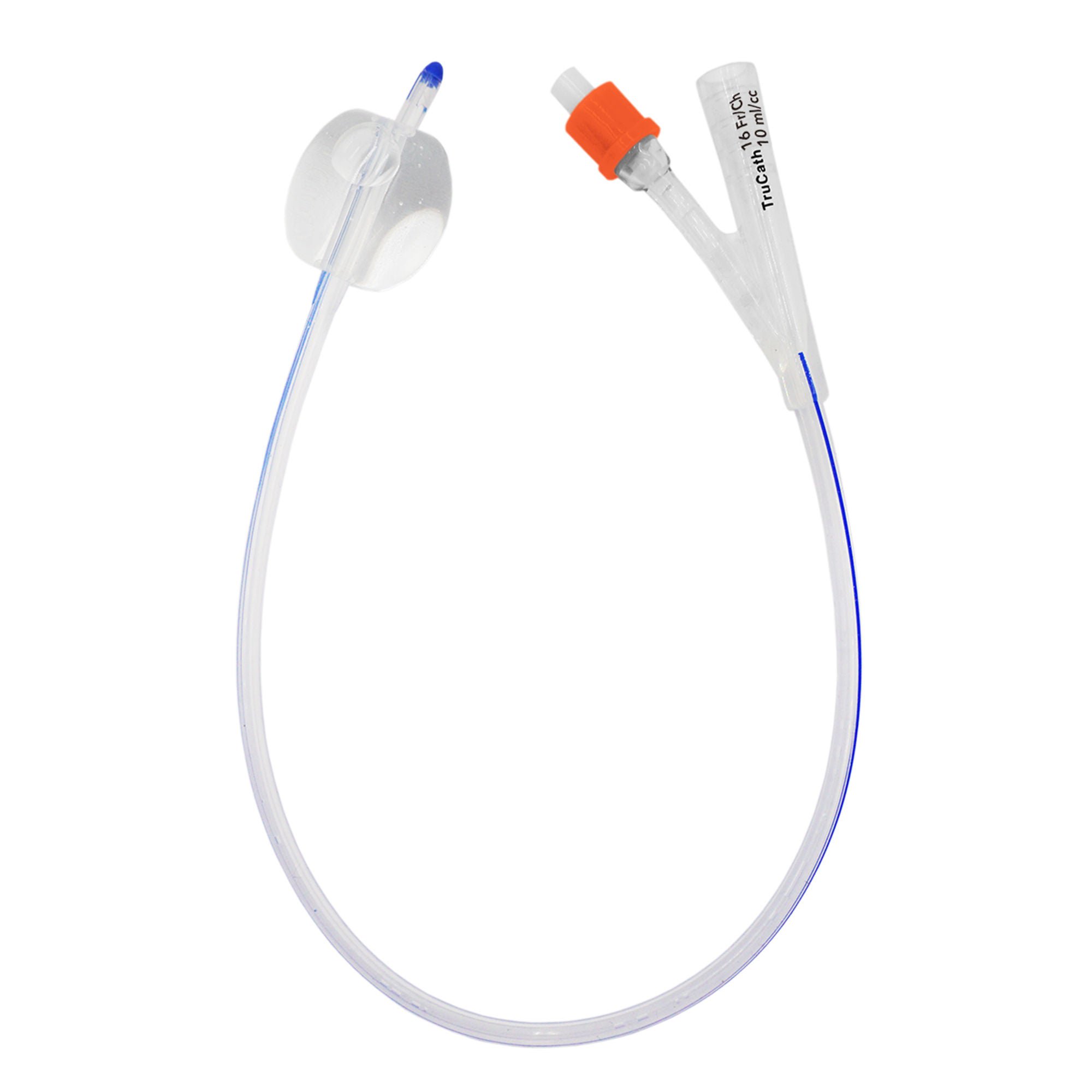 HR Healthcare - SS1610 Foley Catheter TruCath® 2-Way Standard Tip 10 mL Balloon 16 Fr. Silicone