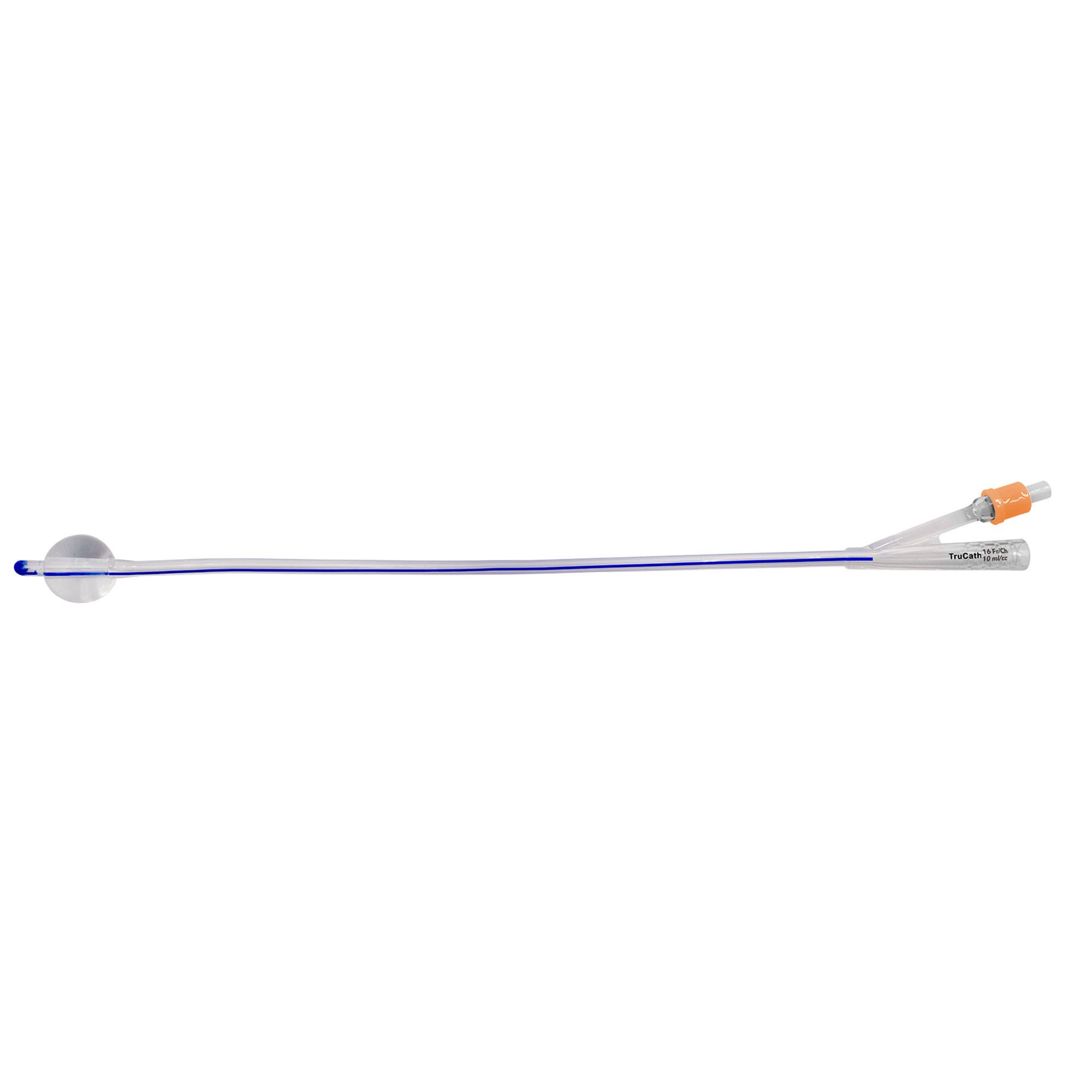 HR Healthcare - SS1610 Foley Catheter TruCath® 2-Way Standard Tip 10 mL Balloon 16 Fr. Silicone