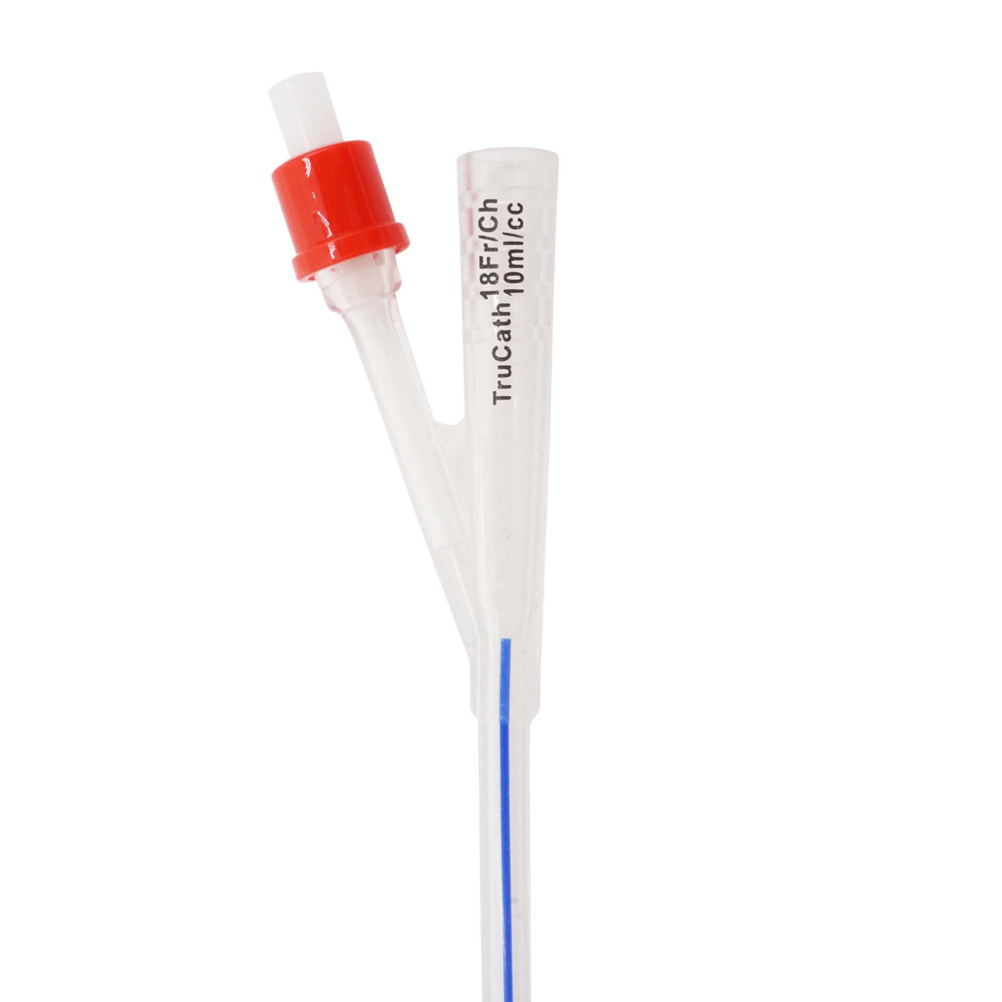 HR Healthcare - SS1810 Foley Catheter TruCath® 2-Way Standard Tip 10 mL Balloon 18 Fr. Silicone