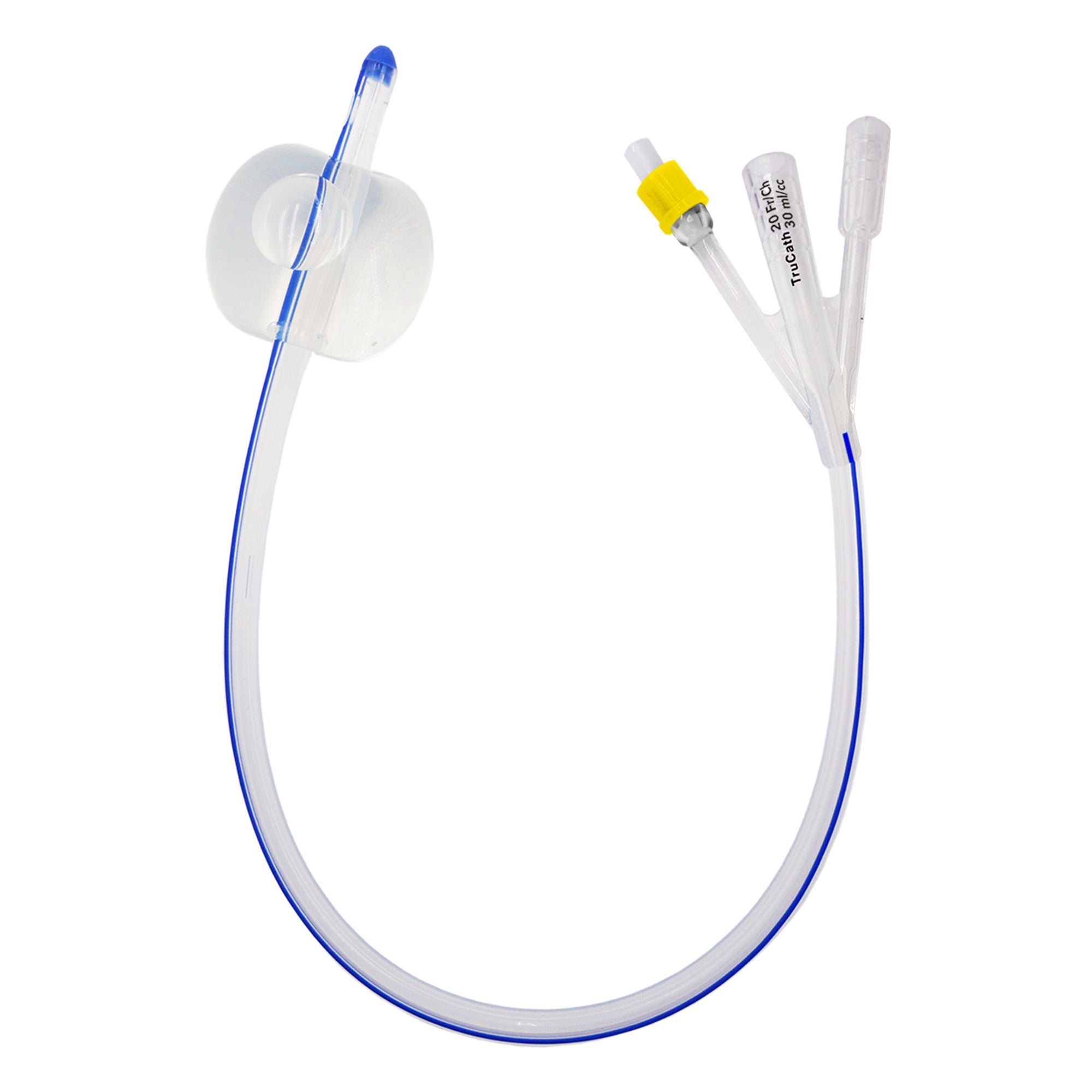 HR Healthcare - SS20303W Foley Catheter TruCath® 3-Way Standard Tip 30 mL Balloon 20 Fr. Silicone