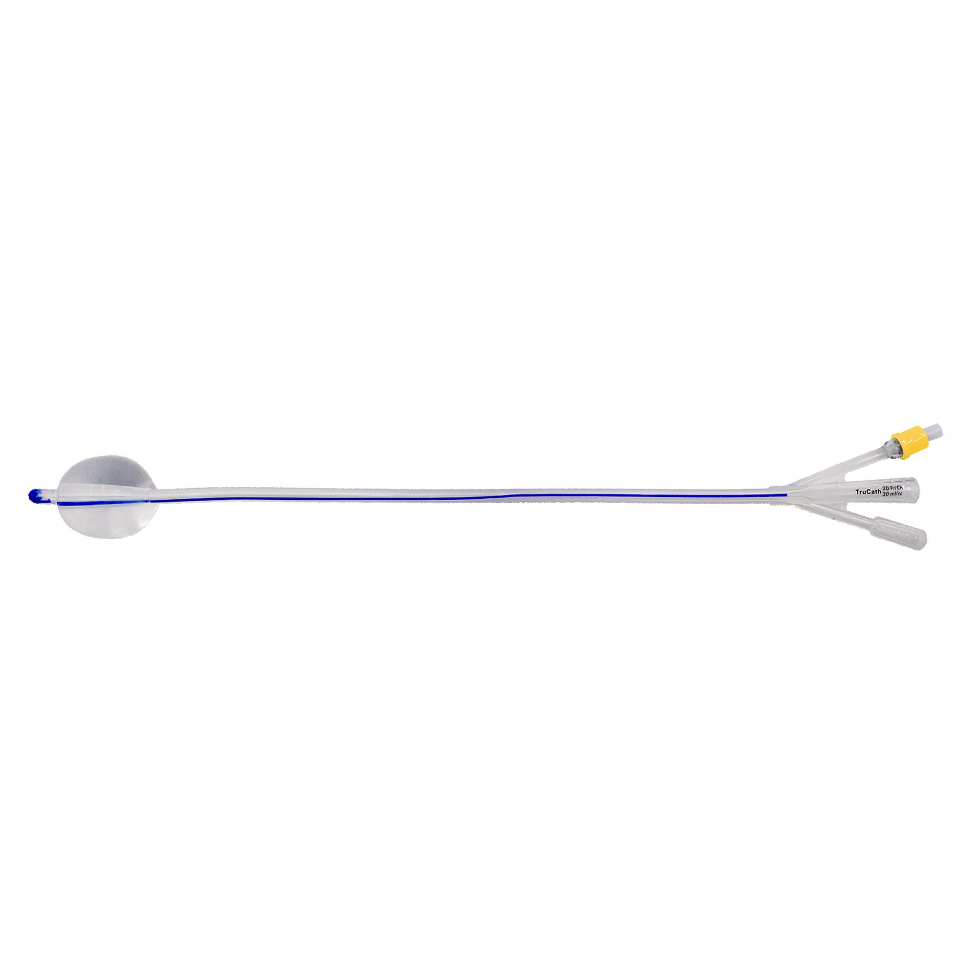 HR Healthcare - SS20303W Foley Catheter TruCath® 3-Way Standard Tip 30 mL Balloon 20 Fr. Silicone