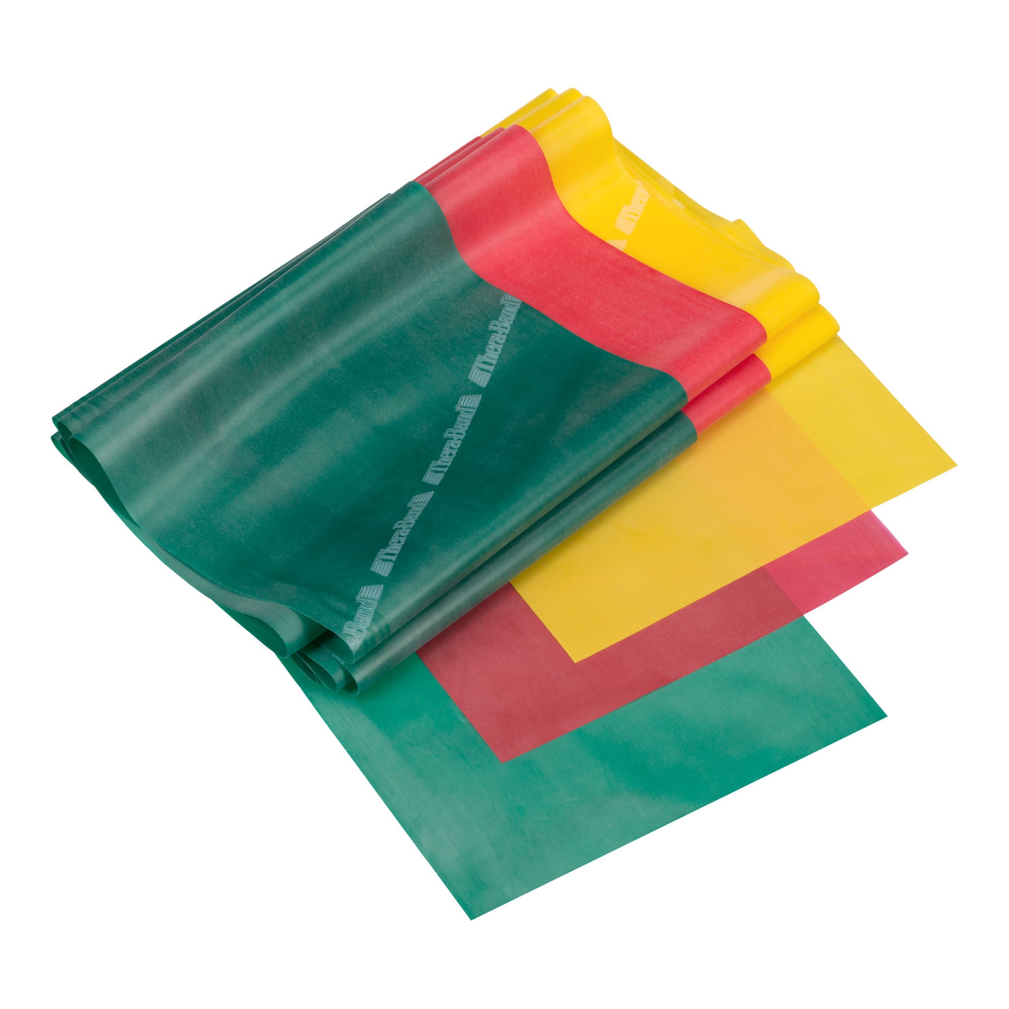 Performance Health - 081053149 Exercise Resistance Band Set TheraBand® Beginner Yellow / Red / Green 5 Foot Length Light to Heavy Resistance