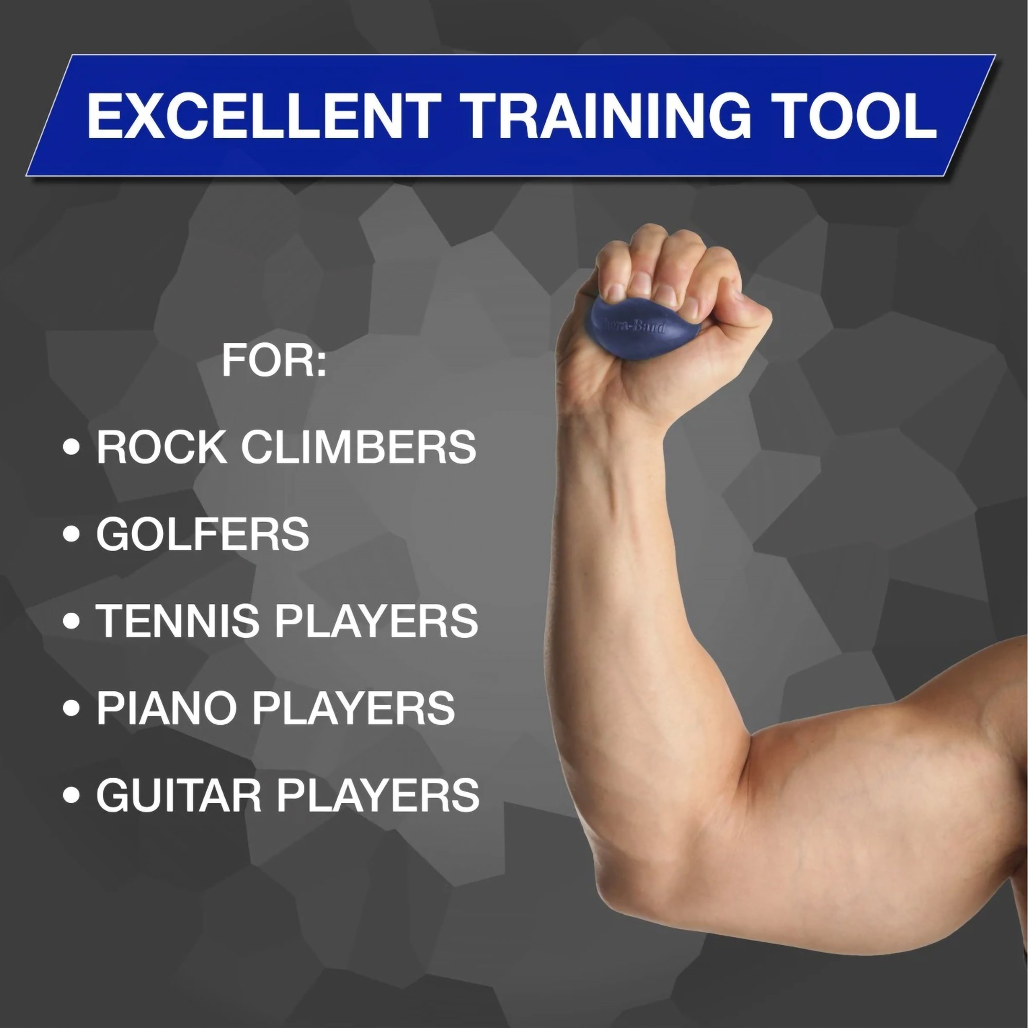 Performance Health 081033042 - TheraBand Hand Exerciser, Regular Size, Heavy Resistance - 1/Each