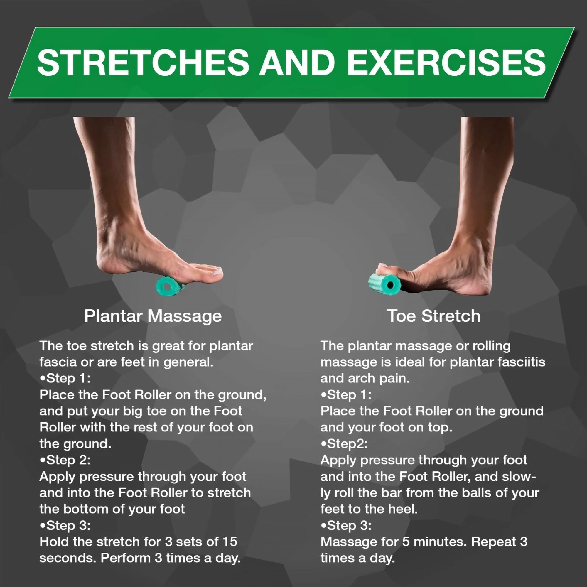 Performance Health 081510452 - Thera-Band® Foot Massager, Green, 1-1/2 Inch Diameter, 5-Inch-Long - 1/Each