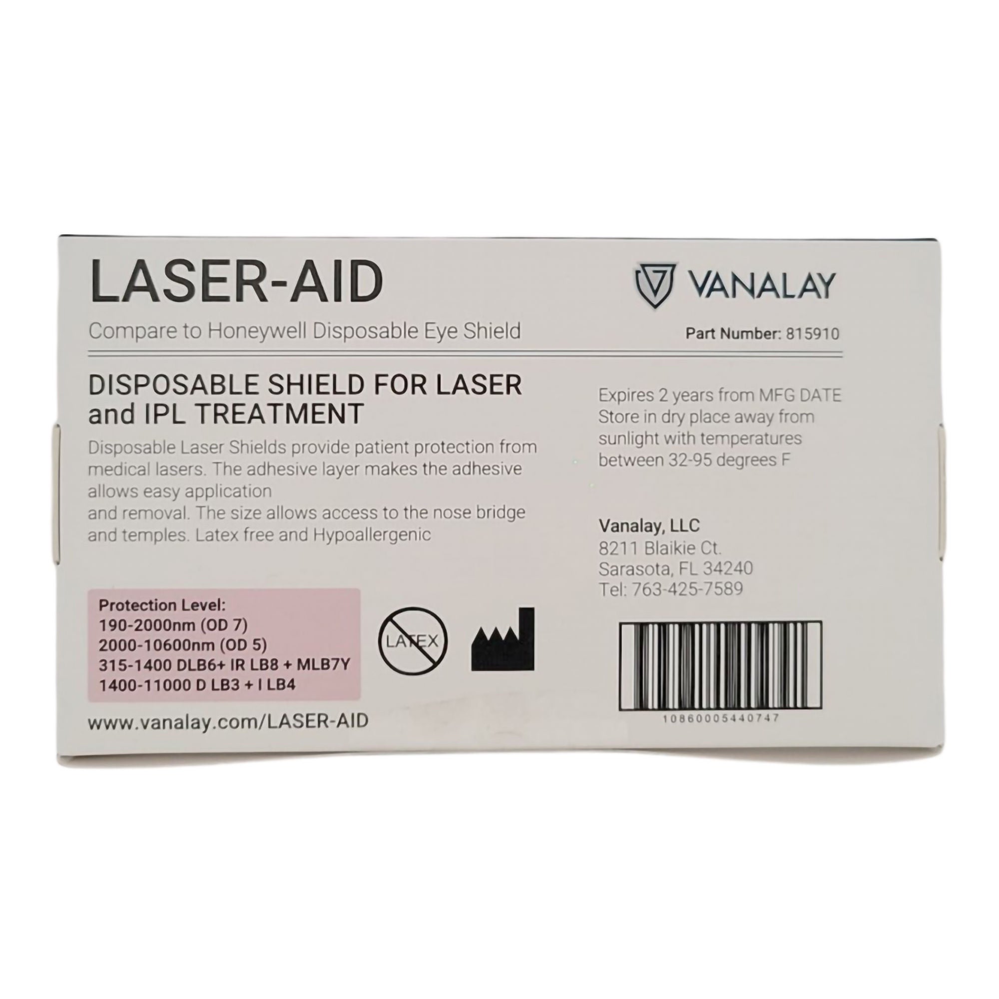Laservision USA LP - 815910 Laser Eye Protector Laser Aid Adhesive