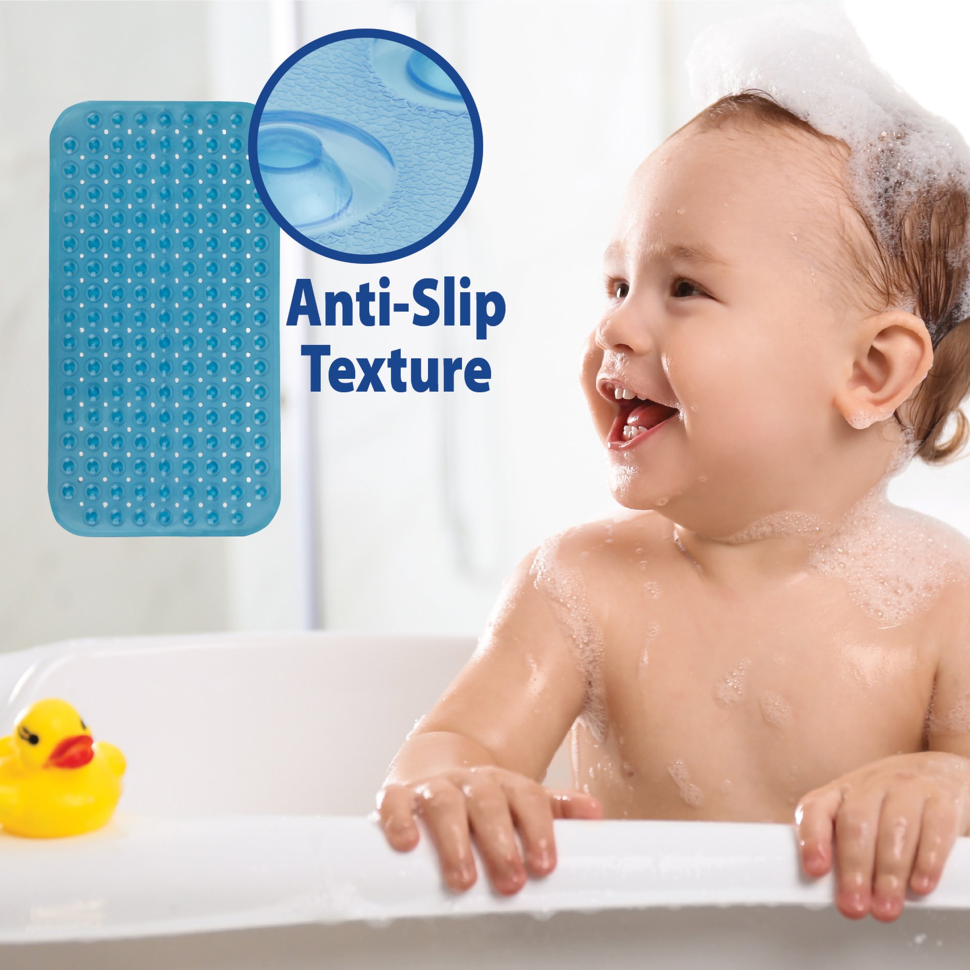 Veridian Healthcare LLC 19-110 - Theracare Bathtub Mat, Antifungal, Blue, 15 x 27 Inch - 1/Each, 20/Case