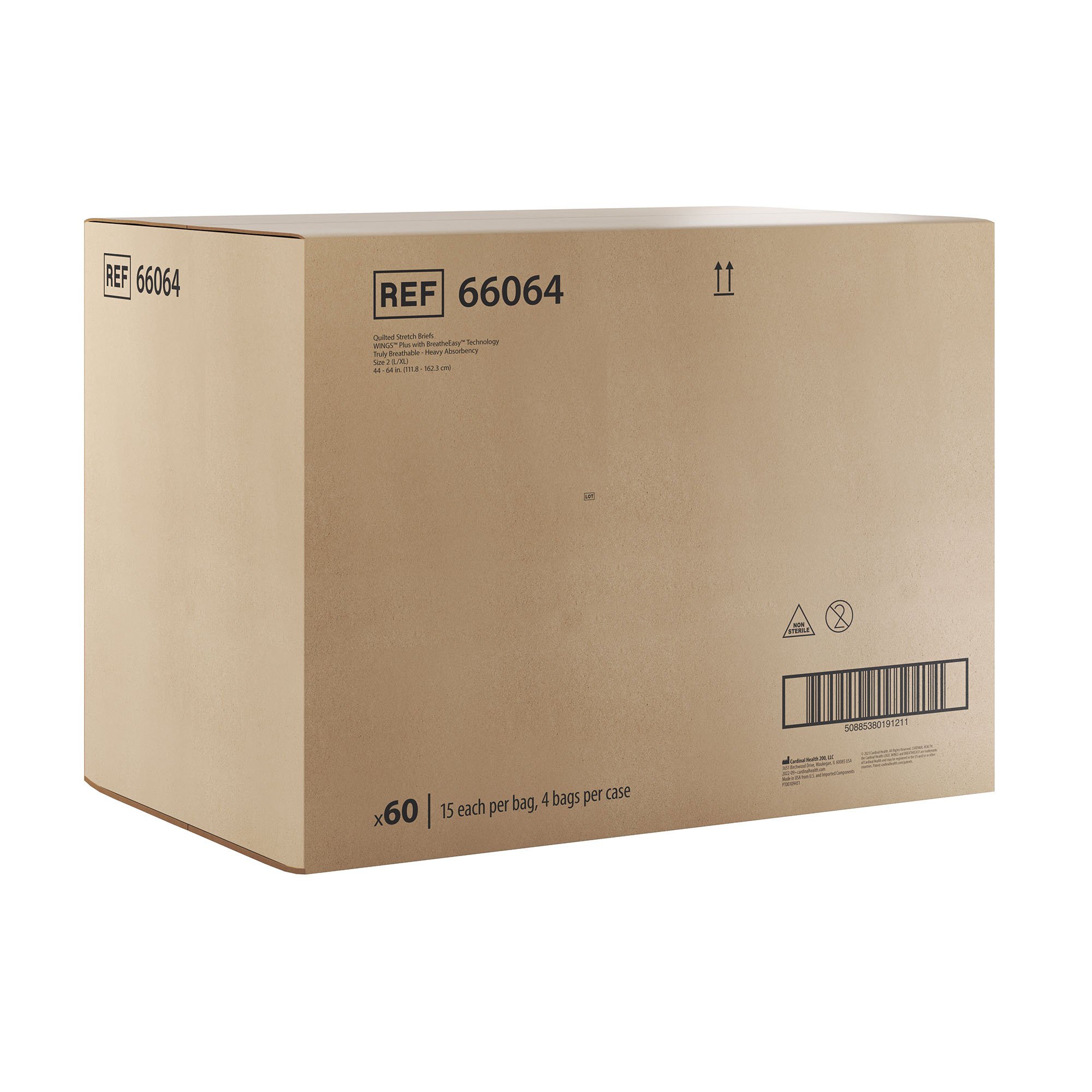 Wings Plus Incontinence Brief 66064 by Cardinal