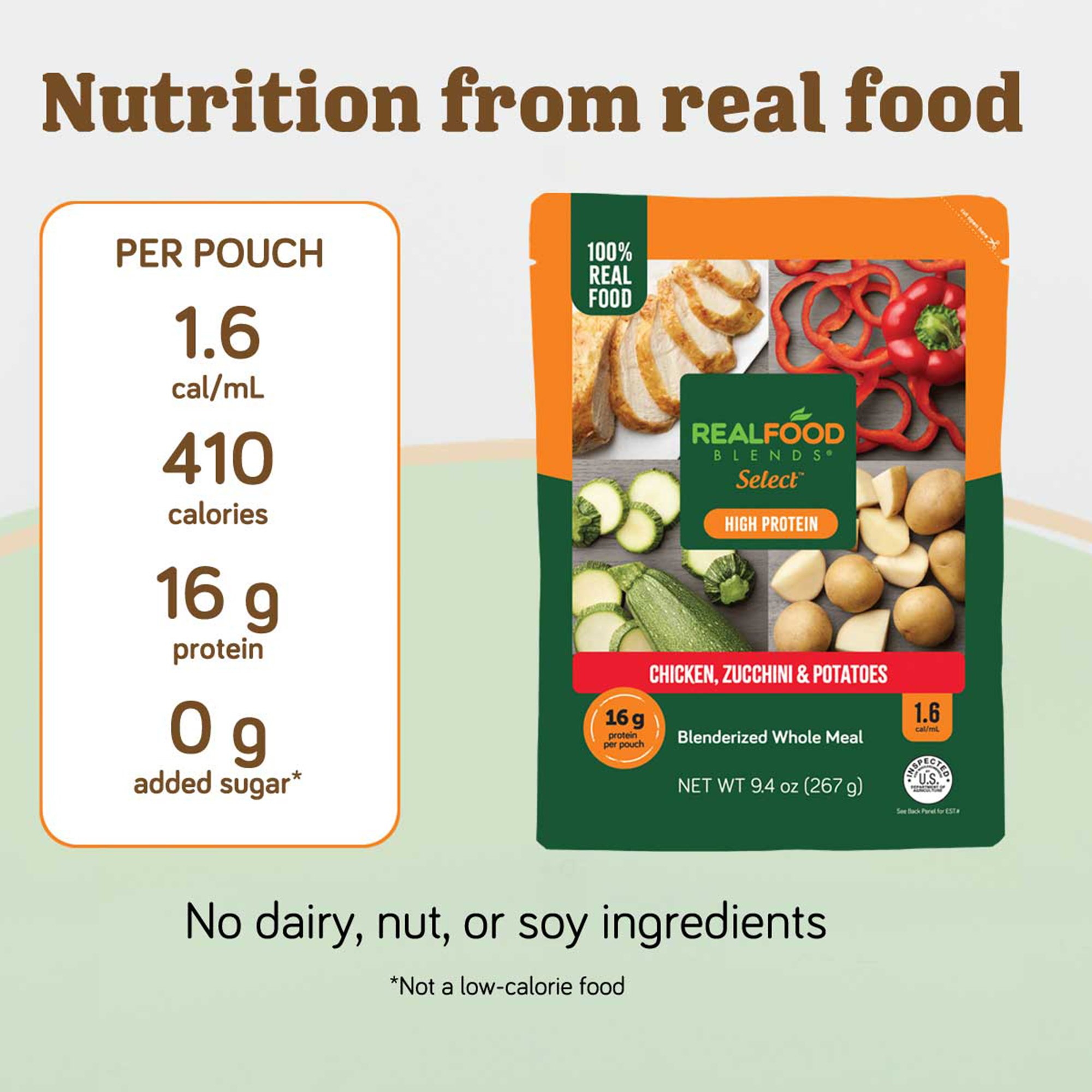 Real Food Blends Select Tube Feeding Formula 202395 by Nutritionals Medicinals