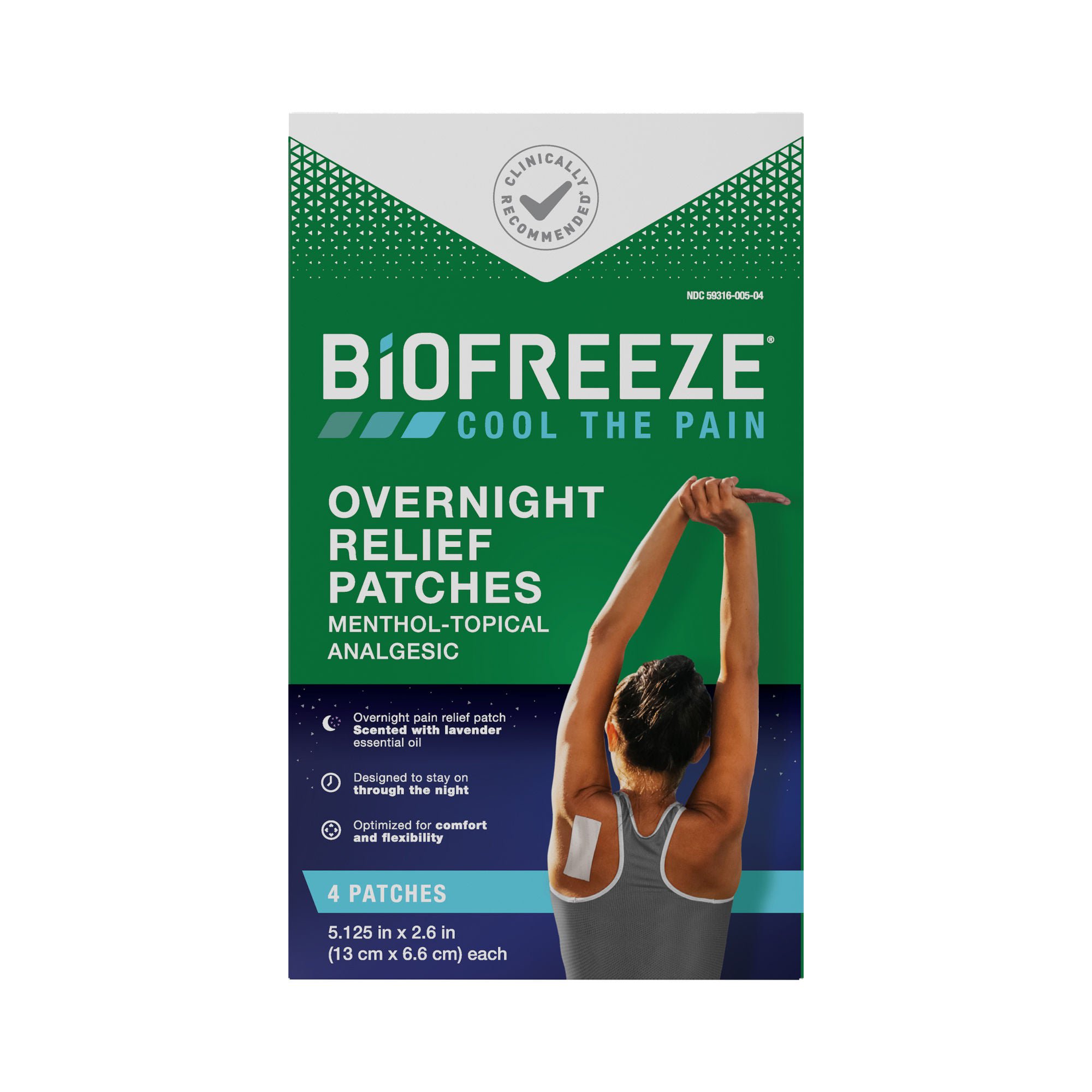 Boxout LLC - 3210464 Biofreeze® Overnight Relief Menthol-Topical Analgesic Patches