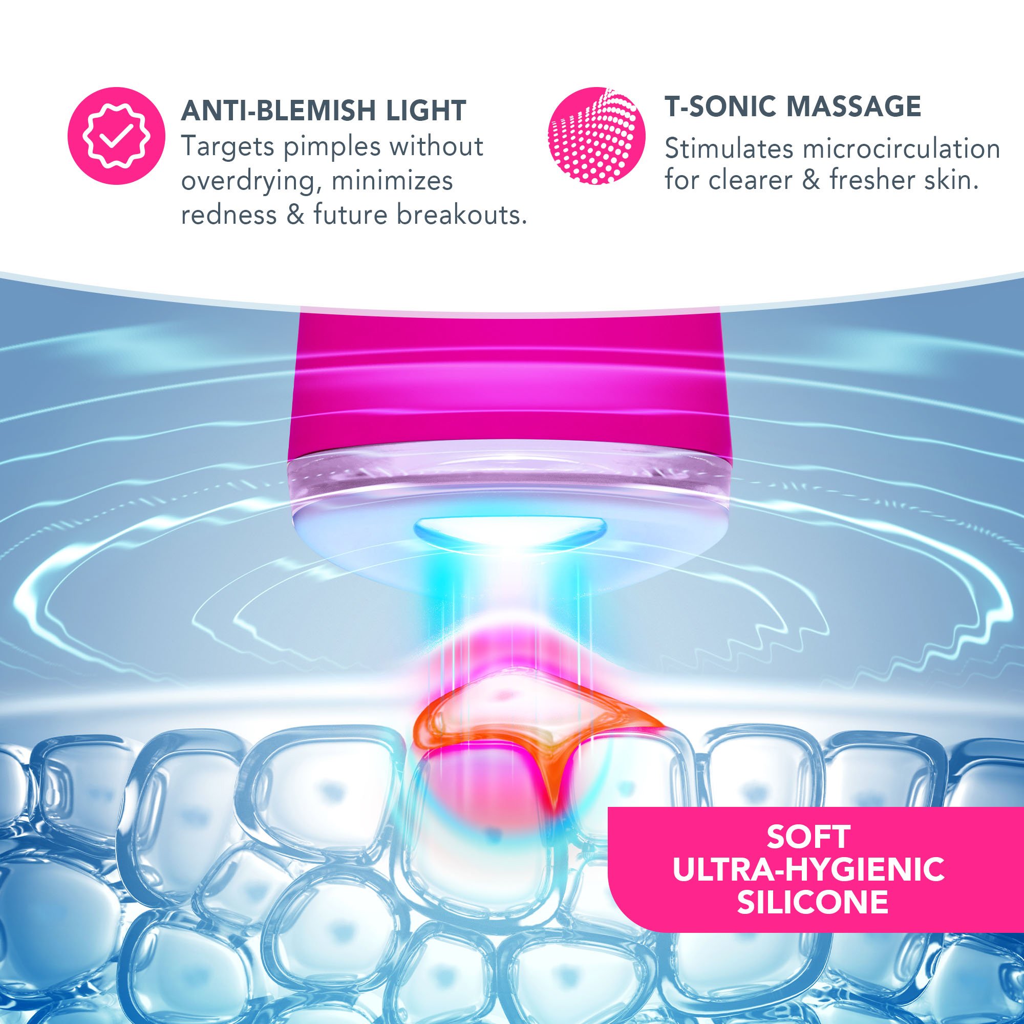 Foreo Inc F0521 - ESPADA™ 2 Acne Therapy Device, Fuchsia - 1/Each