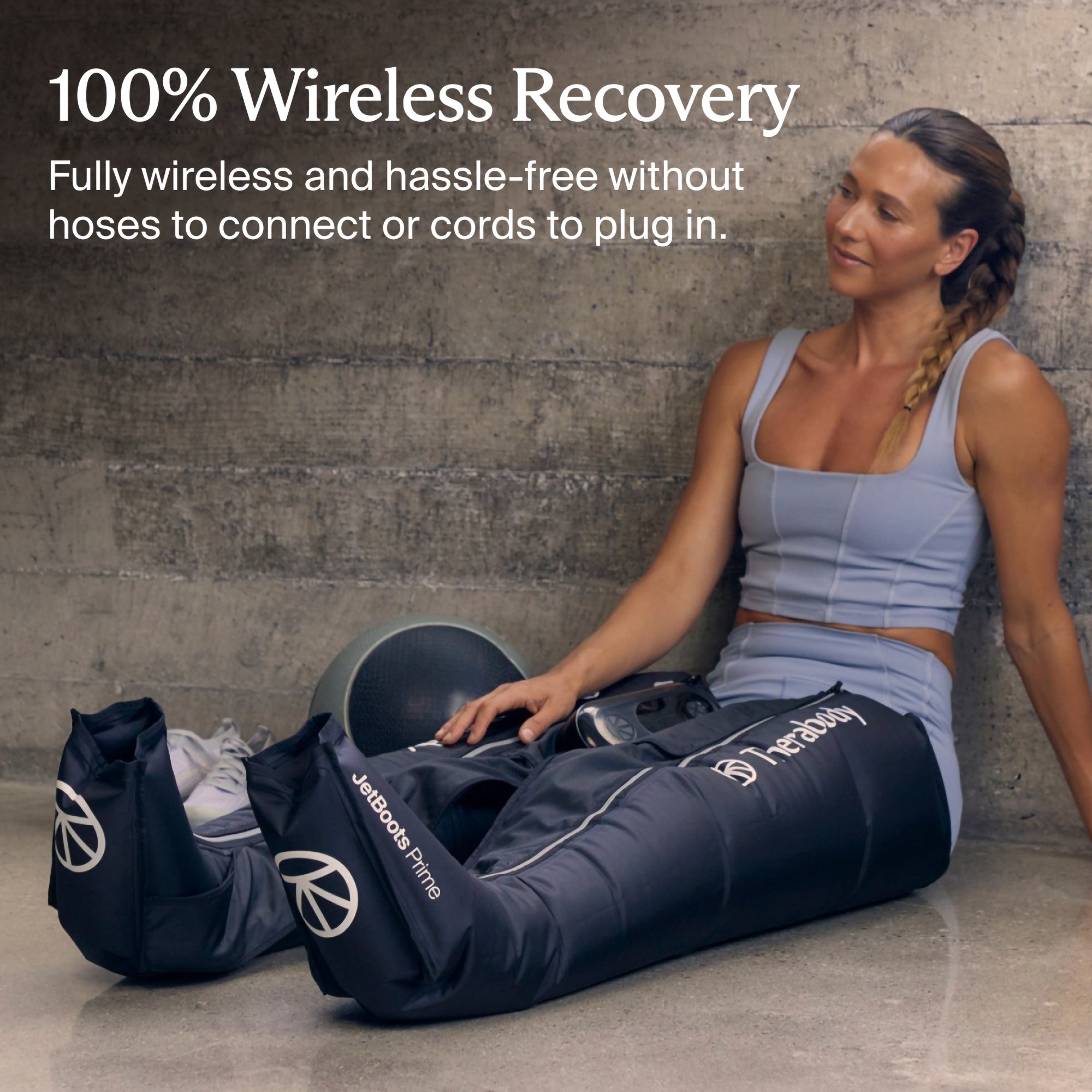 Therabody Inc JB0004131-1A1S - RecoveryAir Prime JetBoots Compression Massage Garment & Control Unit, Small - 1/Pair