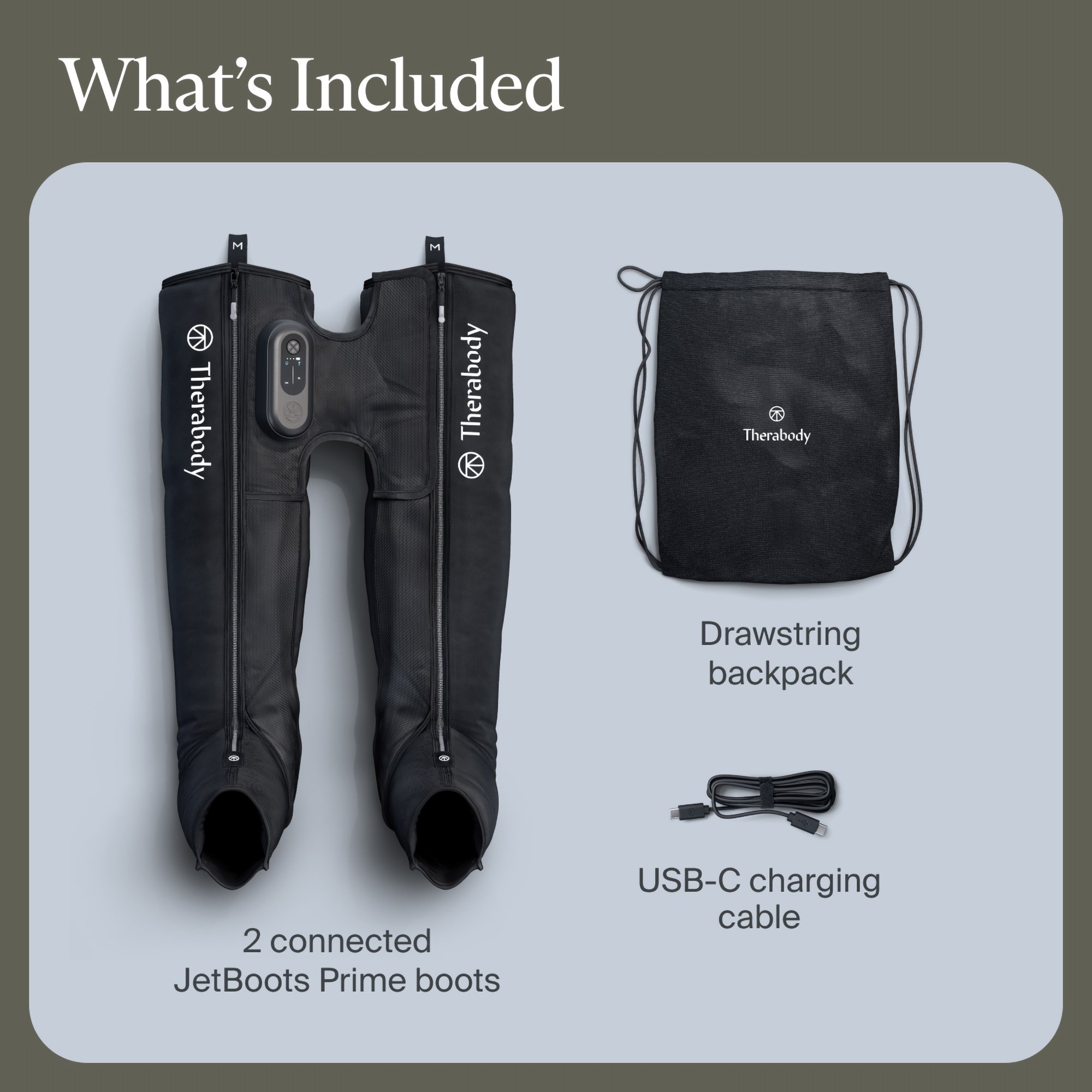 Therabody Inc JB0004131-1A1L - RecoveryAir Prime JetBoots Compression Massage Garment & Control Unit, Large - 1/Pair