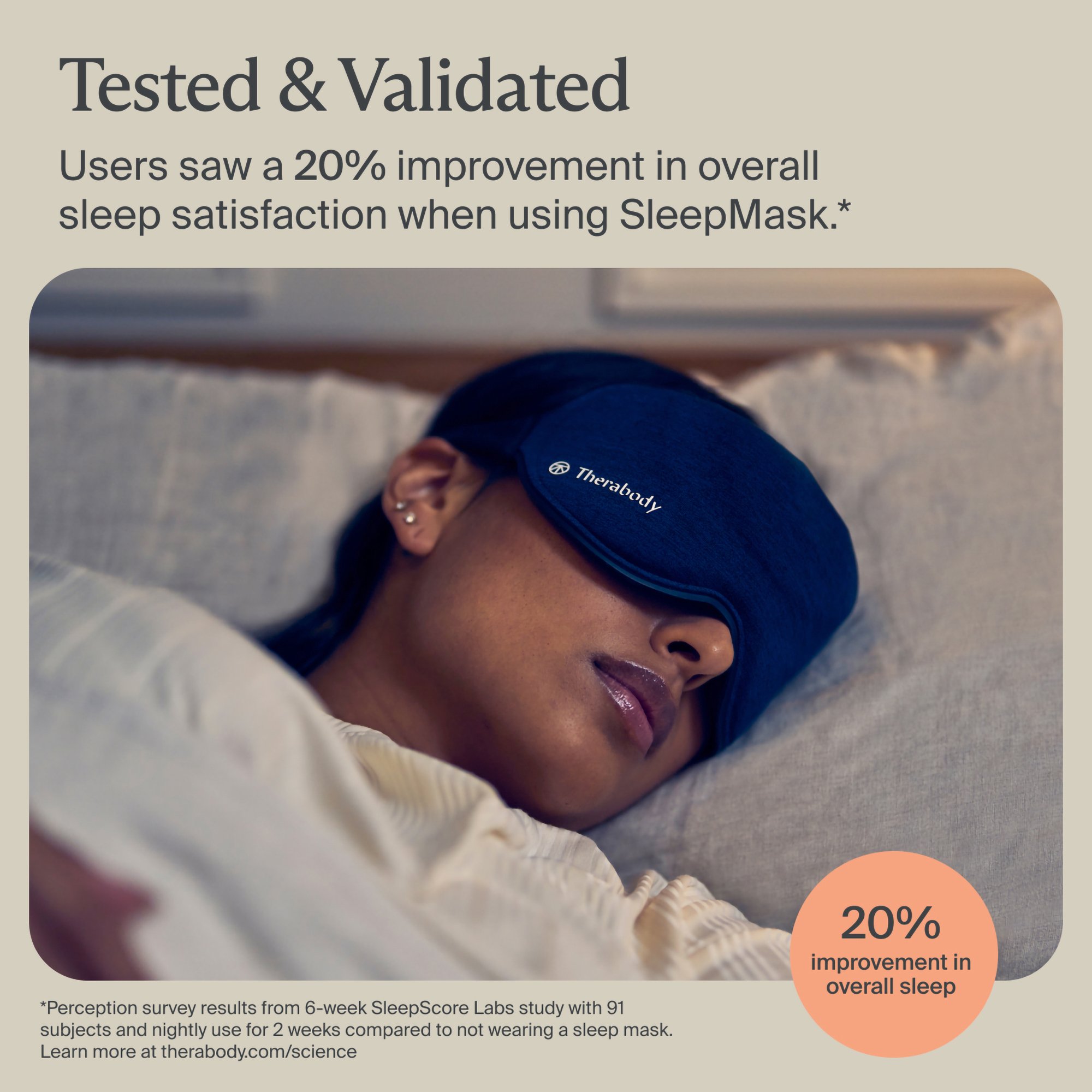 Therabody Inc SM0004081-1A30 - Therabody Therapeutic Sleep Mask - 1/Each