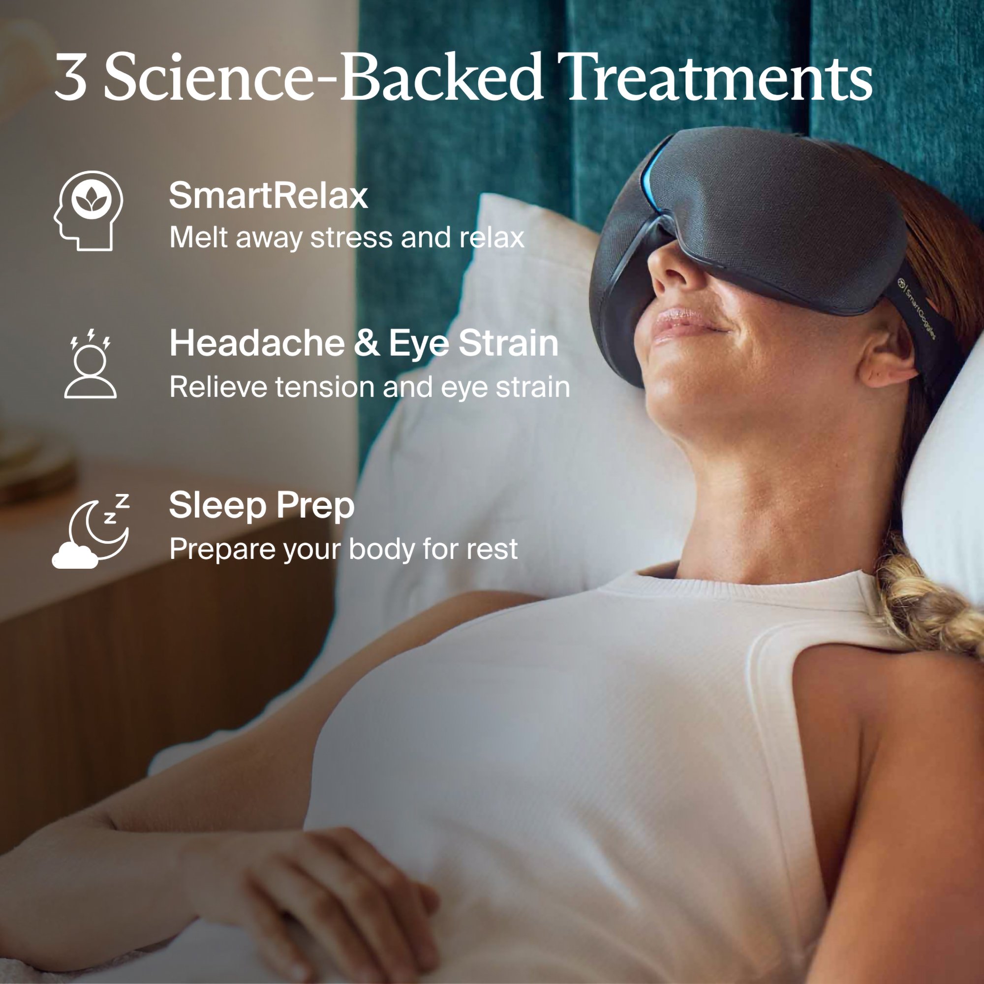 Therabody Inc SG0004133-1A10 - SmartGoggles 2 Therapeutic Eye Mask - 1/Each
