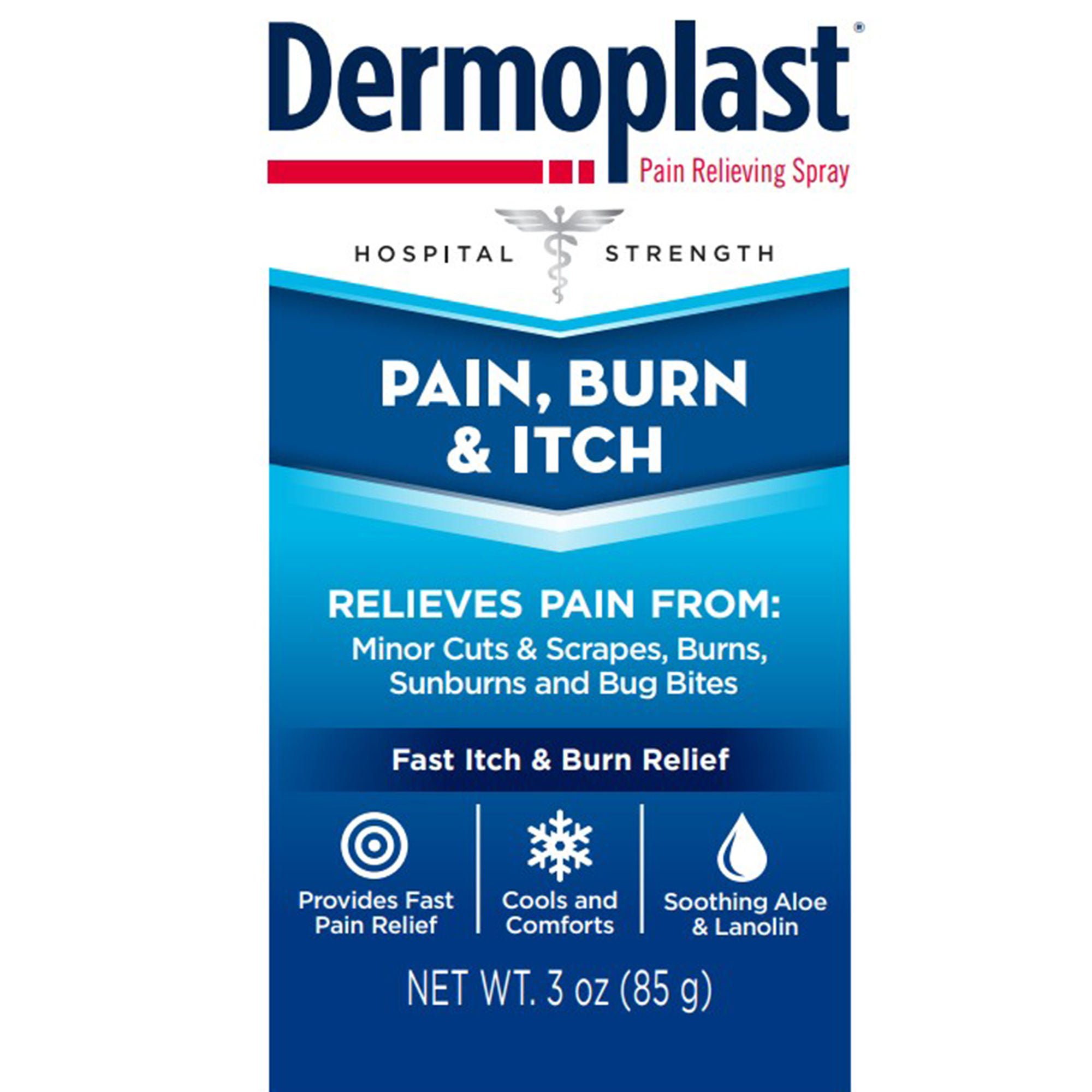 Emerson Healthcare - 316864680037A Topical Pain Relief Dermoplast® Pain Relieving 20% - 0.5% Strength Benzocaine / Menthol Spray 3 oz.