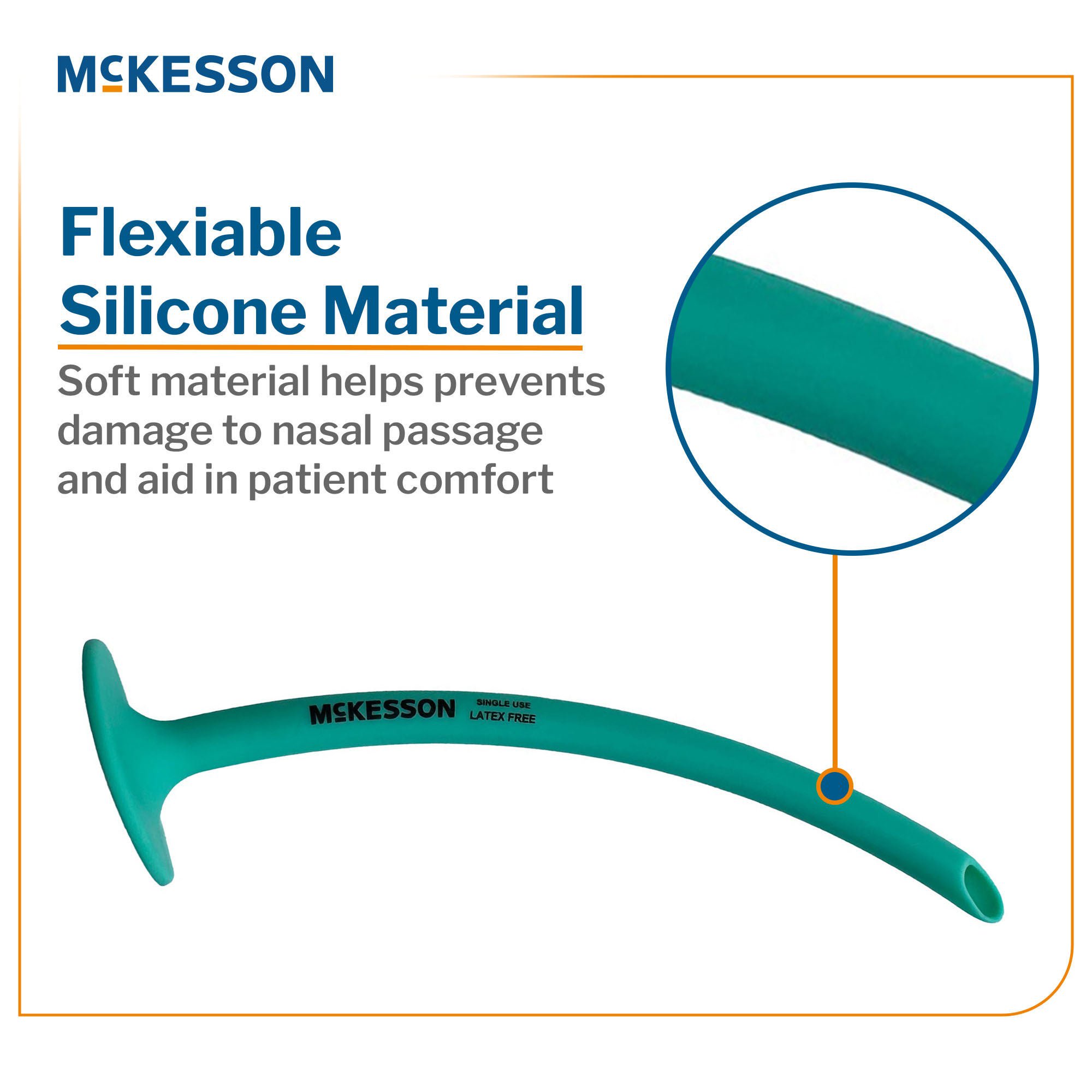 McKesson Brand - 159-SI-32 Nasopharyngeal Airway McKesson 32 Fr. Trumpet Style (Robertazzi) Silicone