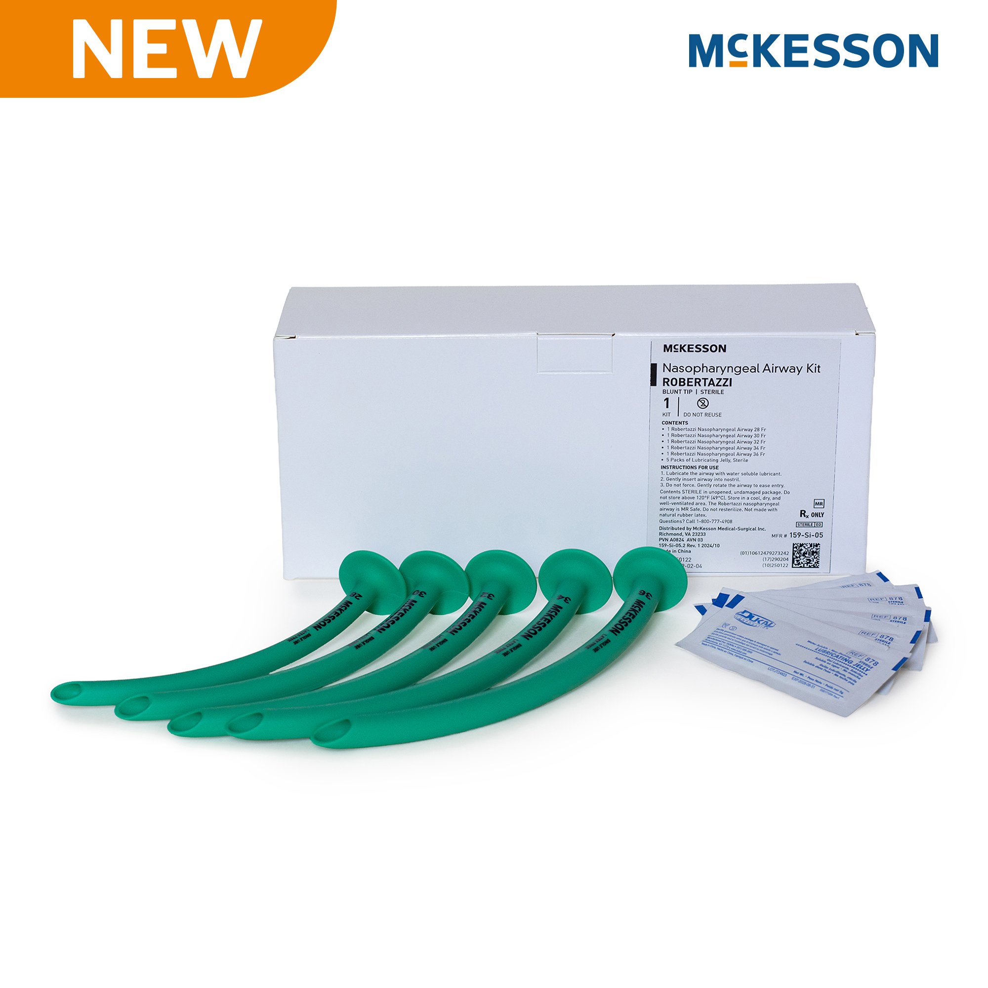 McKesson Nasopharyngeal Airway Set 159-SI-05 by McKesson Brand
