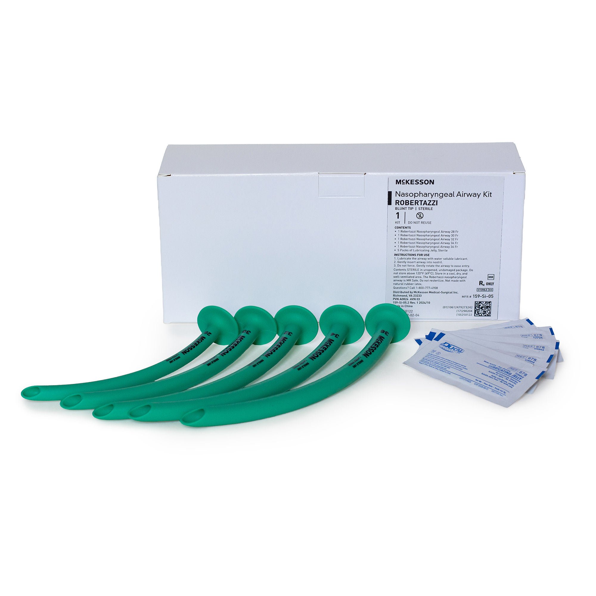 McKesson Brand - 159-SI-05 Nasopharyngeal Airway Set McKesson 28 Fr.
