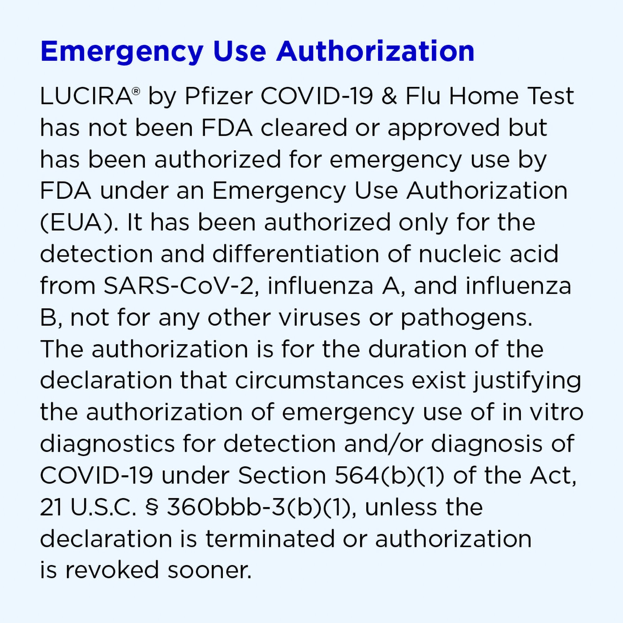 Pfizer (Lab) 0069-9701-48 - Lucira™ by Pfizer Covid-19 & Flu At-Home Test - 1/Kit, 24/Case