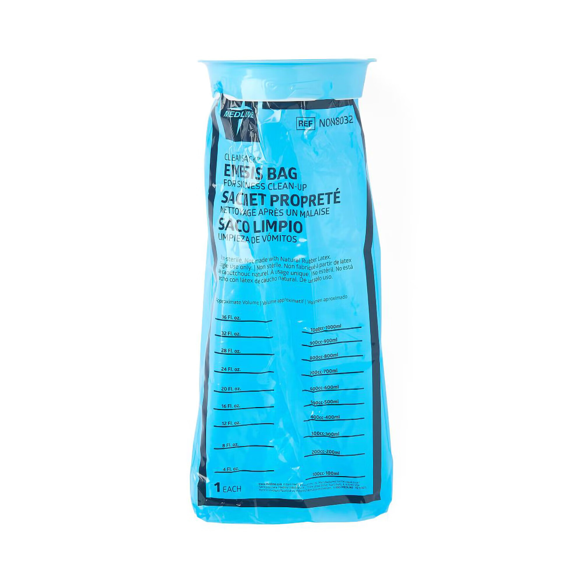 Medline - NON80328 Emesis Bag CleanSack™ 36 oz. Blue