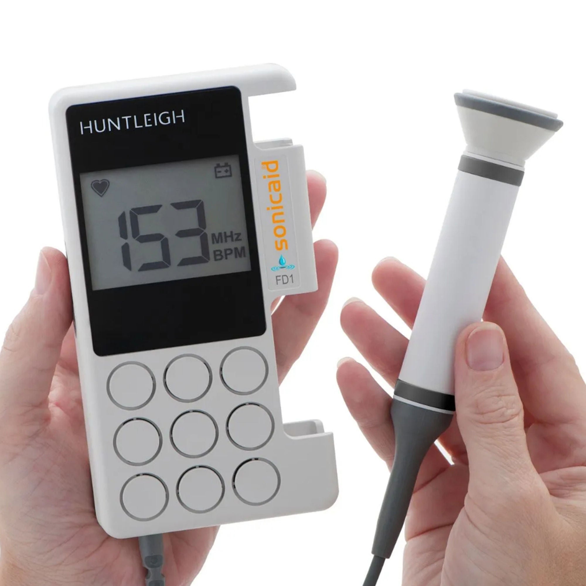 Arjo Inc - FD1-USA Handheld Doppler Sonicaid® LCD Display Obstetric Probe 2 MHz Frequency