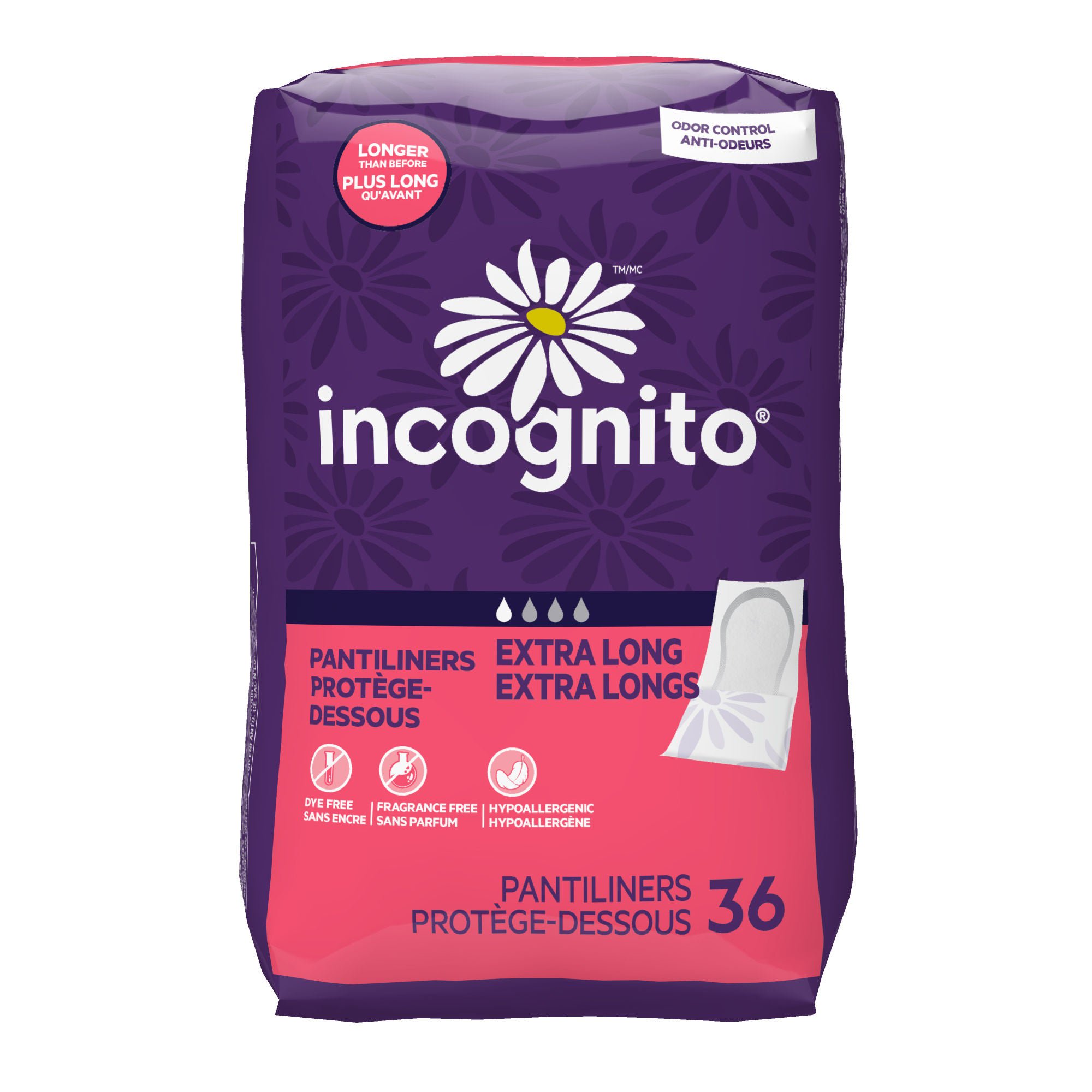 First Quality Products LLC - MC-003 Panty Liner Incognito® Long Light Absorbency