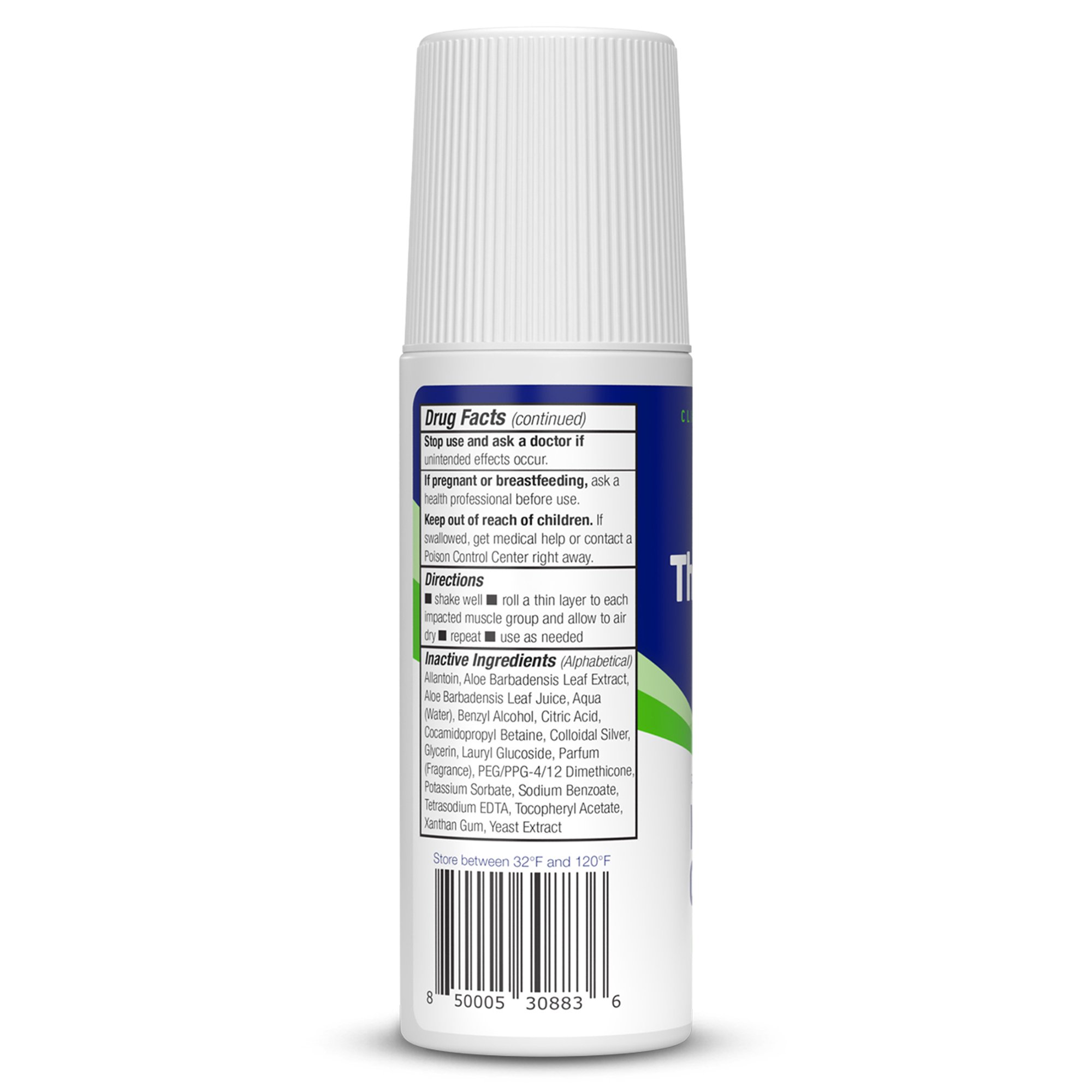 Avadim 02-146-4X4 - Theraworx® Relief for Muscle Cramps Roll-On - 4/Pack, 16/Case