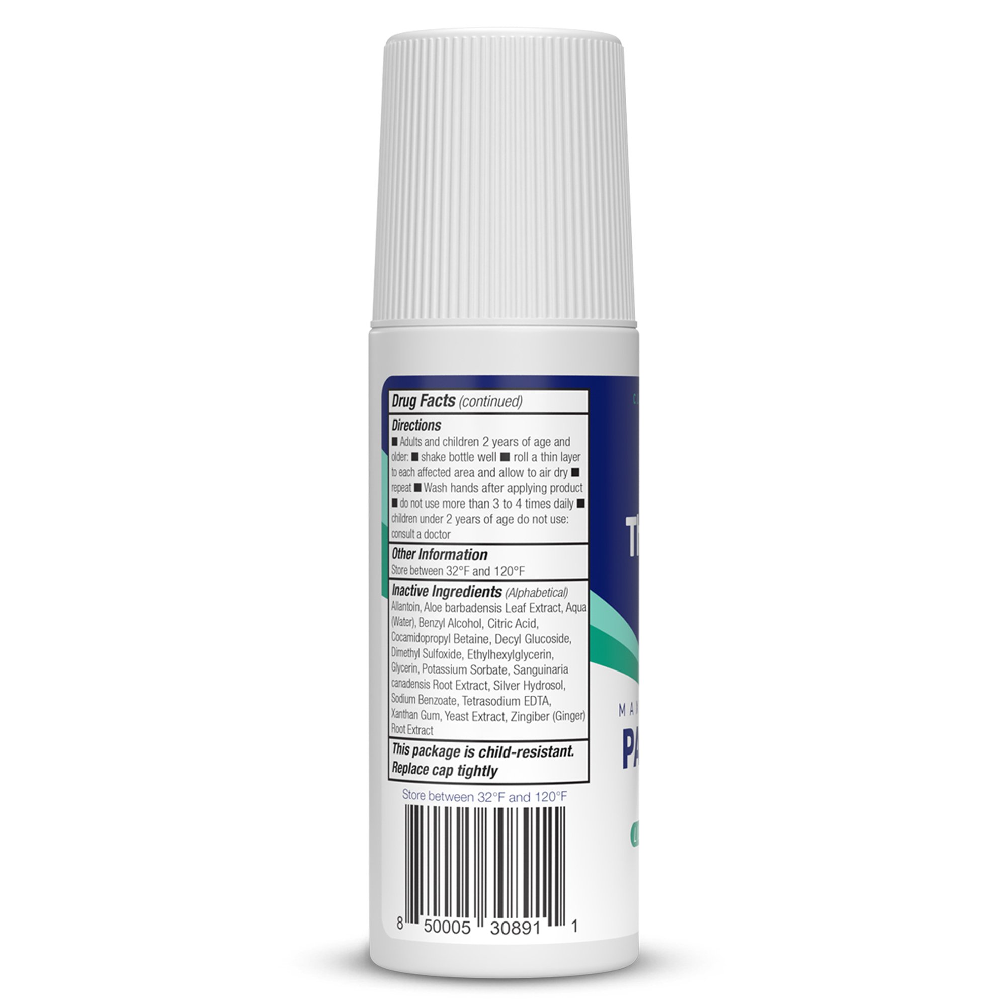 Avadim NRV-25R-4X4 - Theraworx® Maximum Strength Pain Relief Roll-On with 4% Lidocaine - 4/Pack, 16/Case