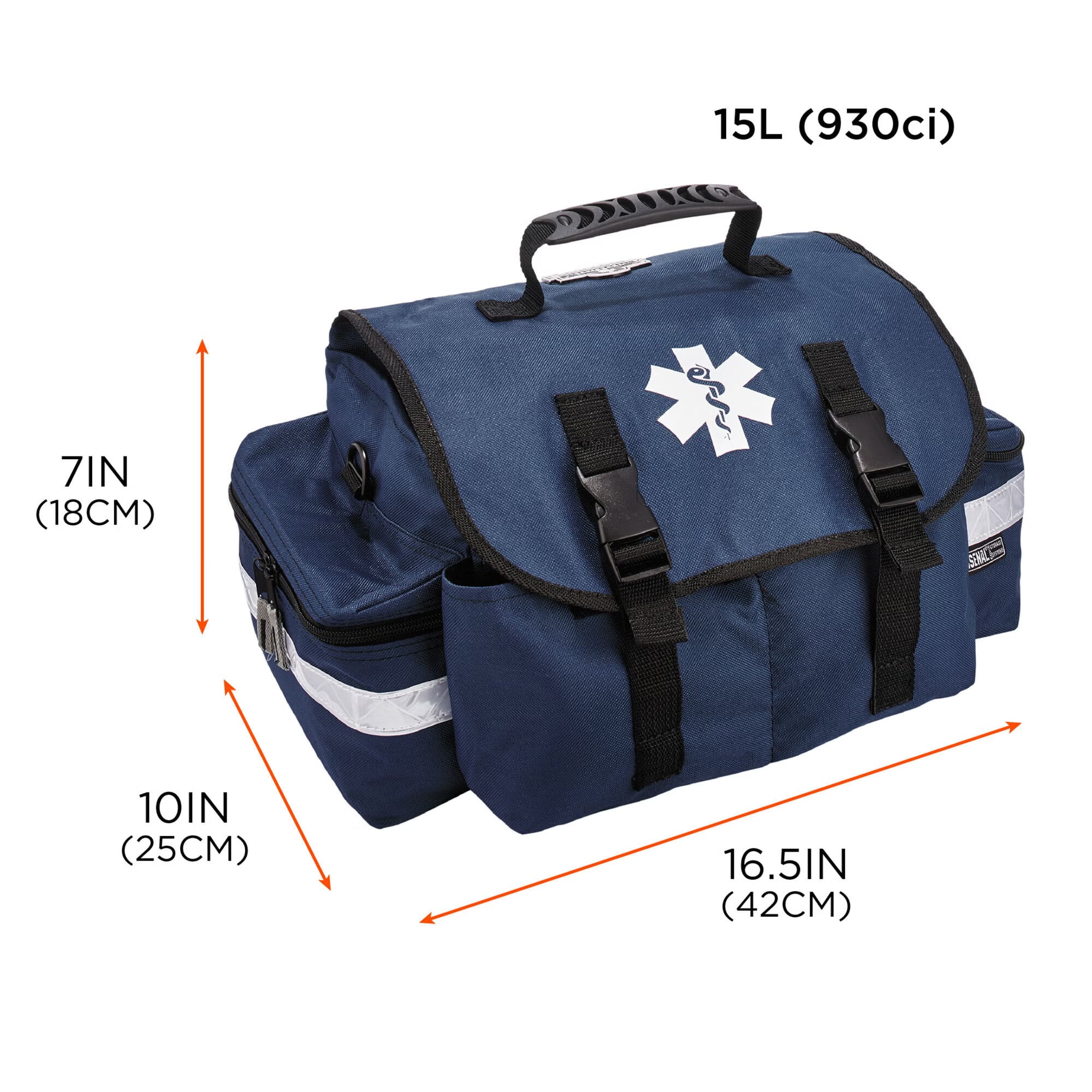 Ergodyne - 13417 EMS Jump Bag Arsenal 5210 Blue 600D Polyester 7 X 10 X 16-1/2 Inch