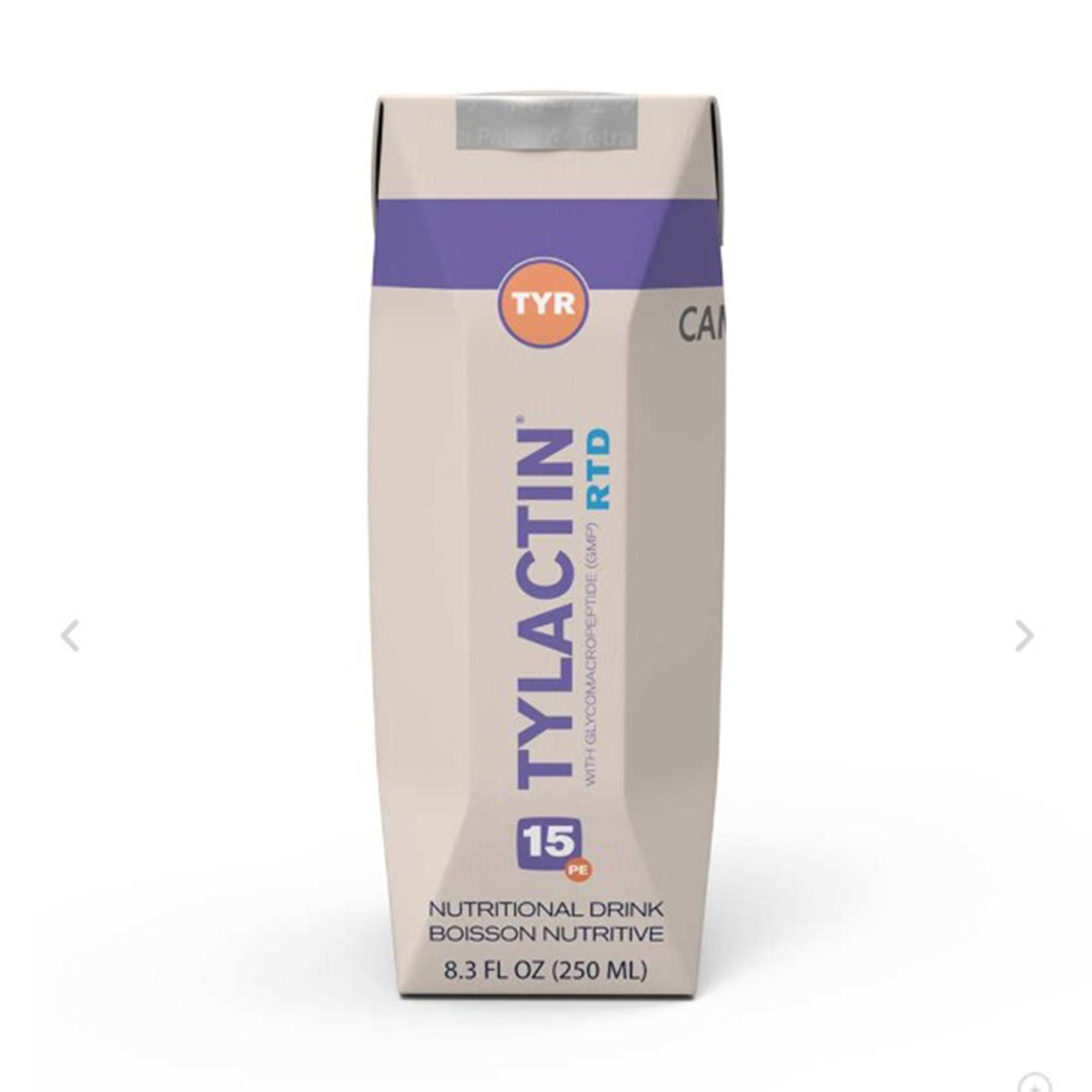 Cambrooke Therapeutics - 59204 Oral Supplement Tylactin® RTD Chocolate Flavor Liquid 8.3 oz. Carton