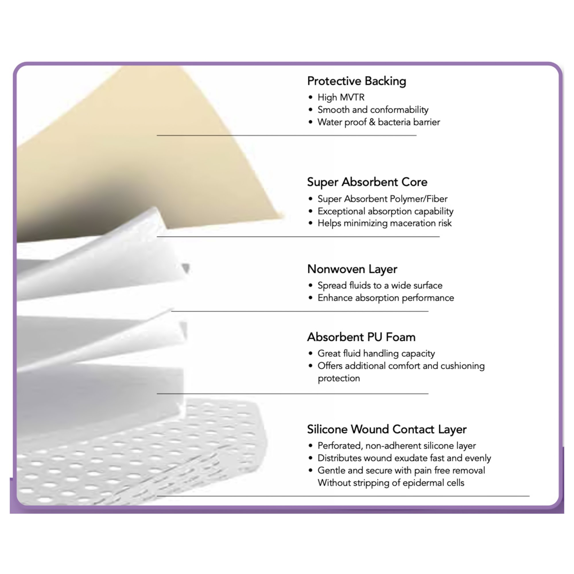 ZeniFOAM Gentle Border Foam Dressing 30099S by Focus Health Group