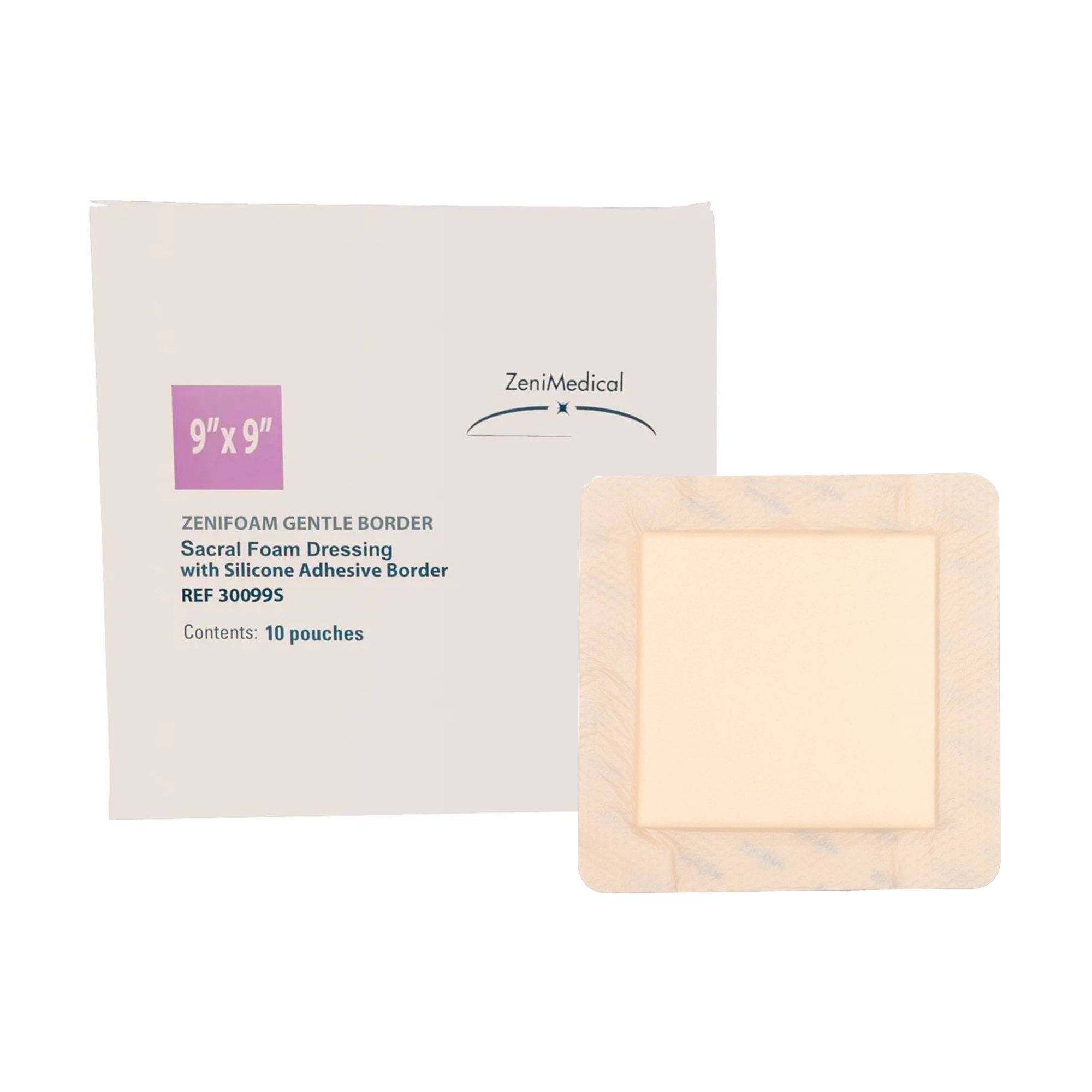 ZeniFOAM Gentle Border Foam Dressing 30099S by Focus Health Group