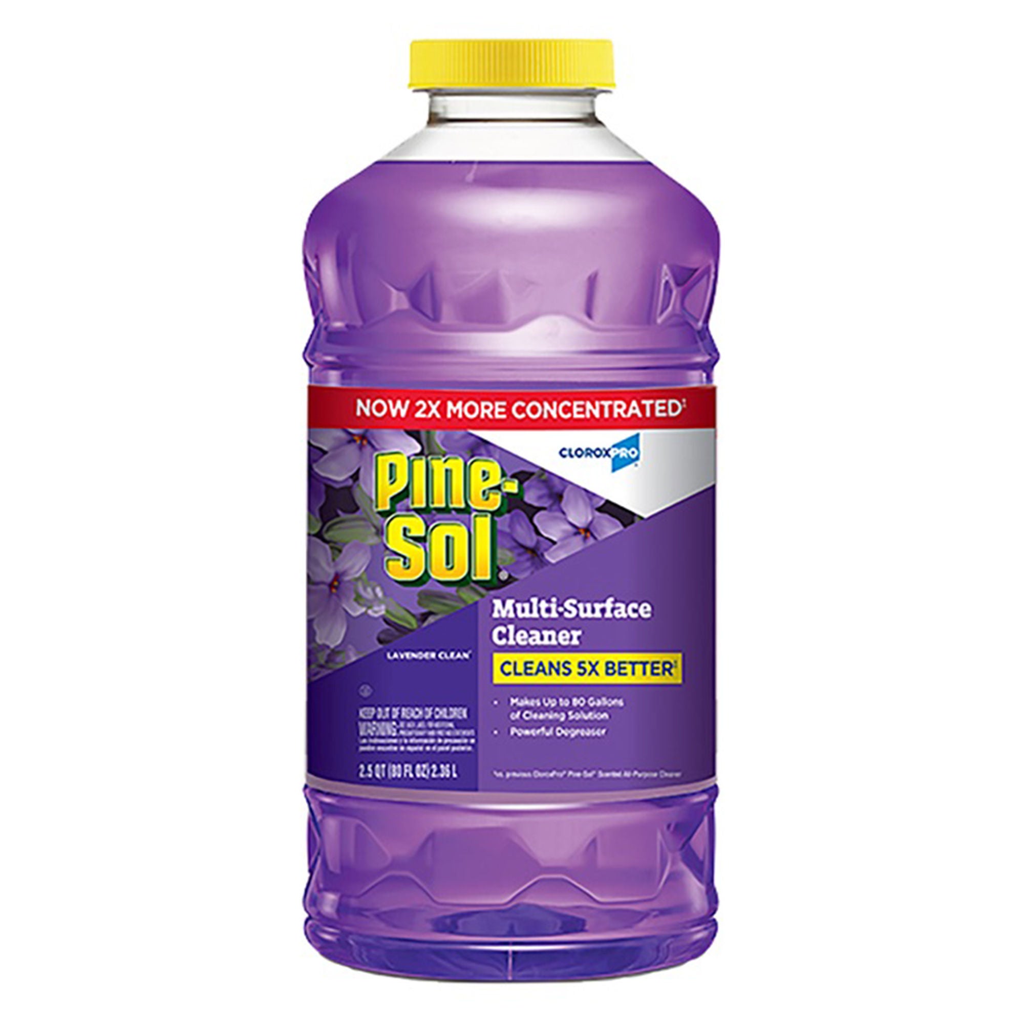 The Clorox Company - 60608 Surface Disinfectant Cleaner Pine-Sol® Manual Pour Liquid Concentrate 144 oz. Bottle Lavender Scent NonSterile