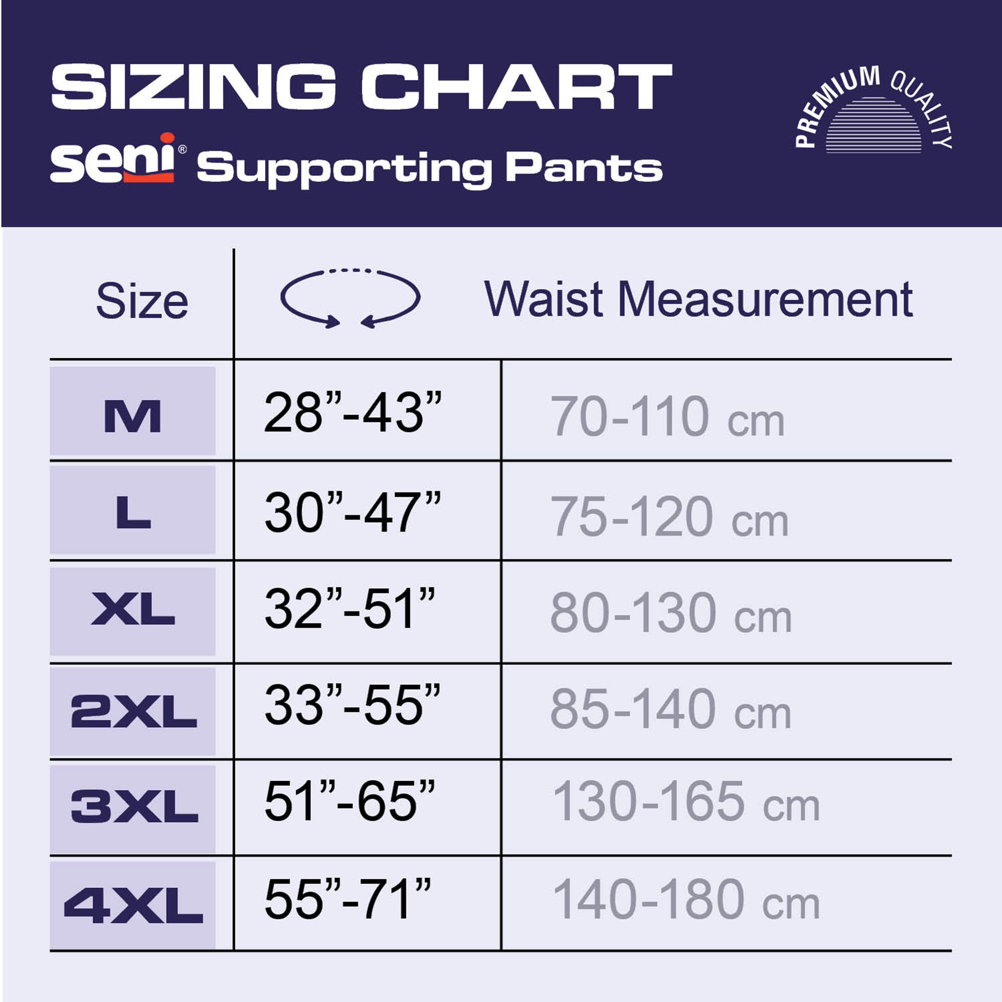TZMO USA Inc S-LA02-US1 - Seni® Pull On Boxer Style Knit Pant, Large, Unisex - 1/Pack, 16/Case