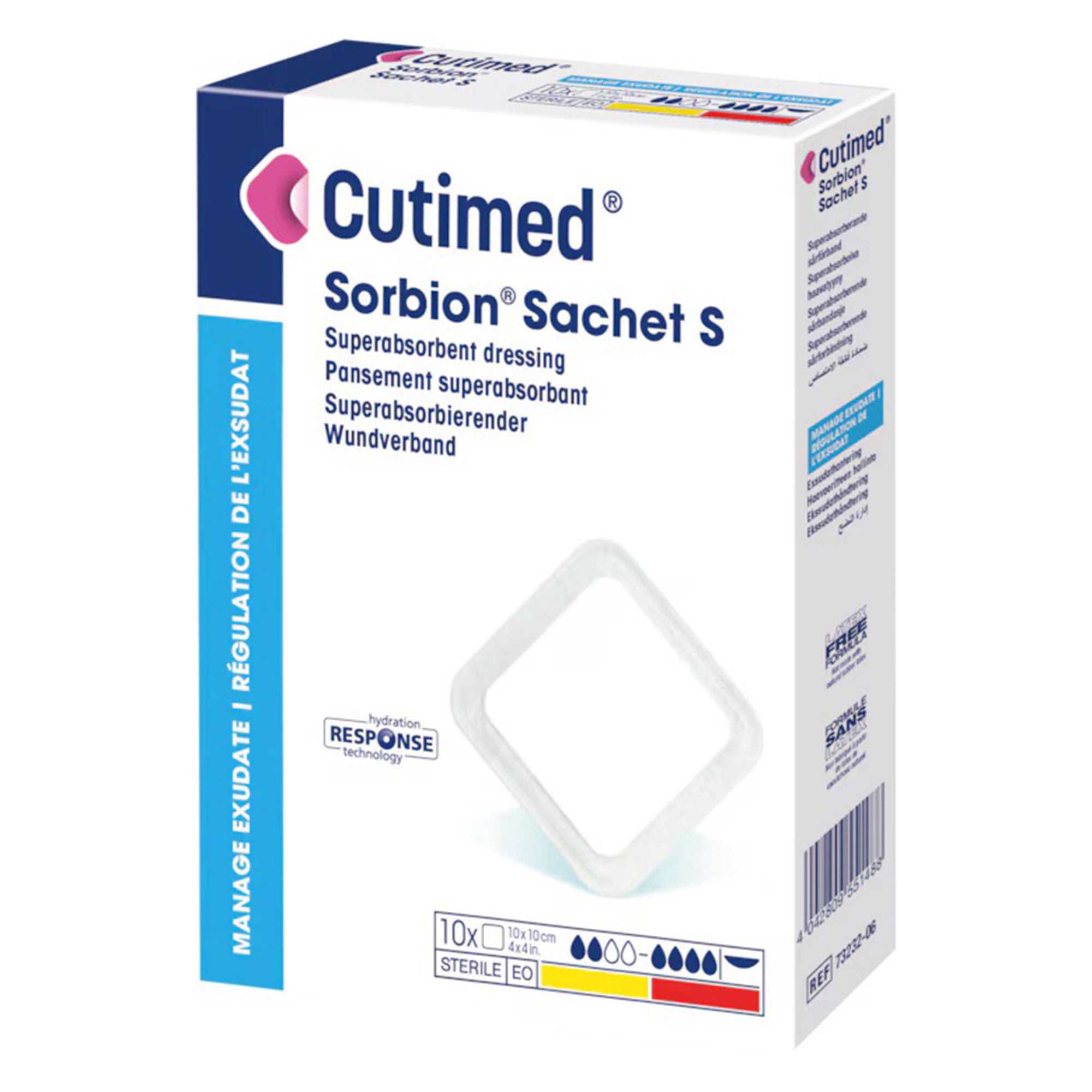 BSN Medical - 7323268 Gelling Fiber Wound Dressing Cutimed® Sorbion® Sachet S 5 X 5 Inch Square Sterile