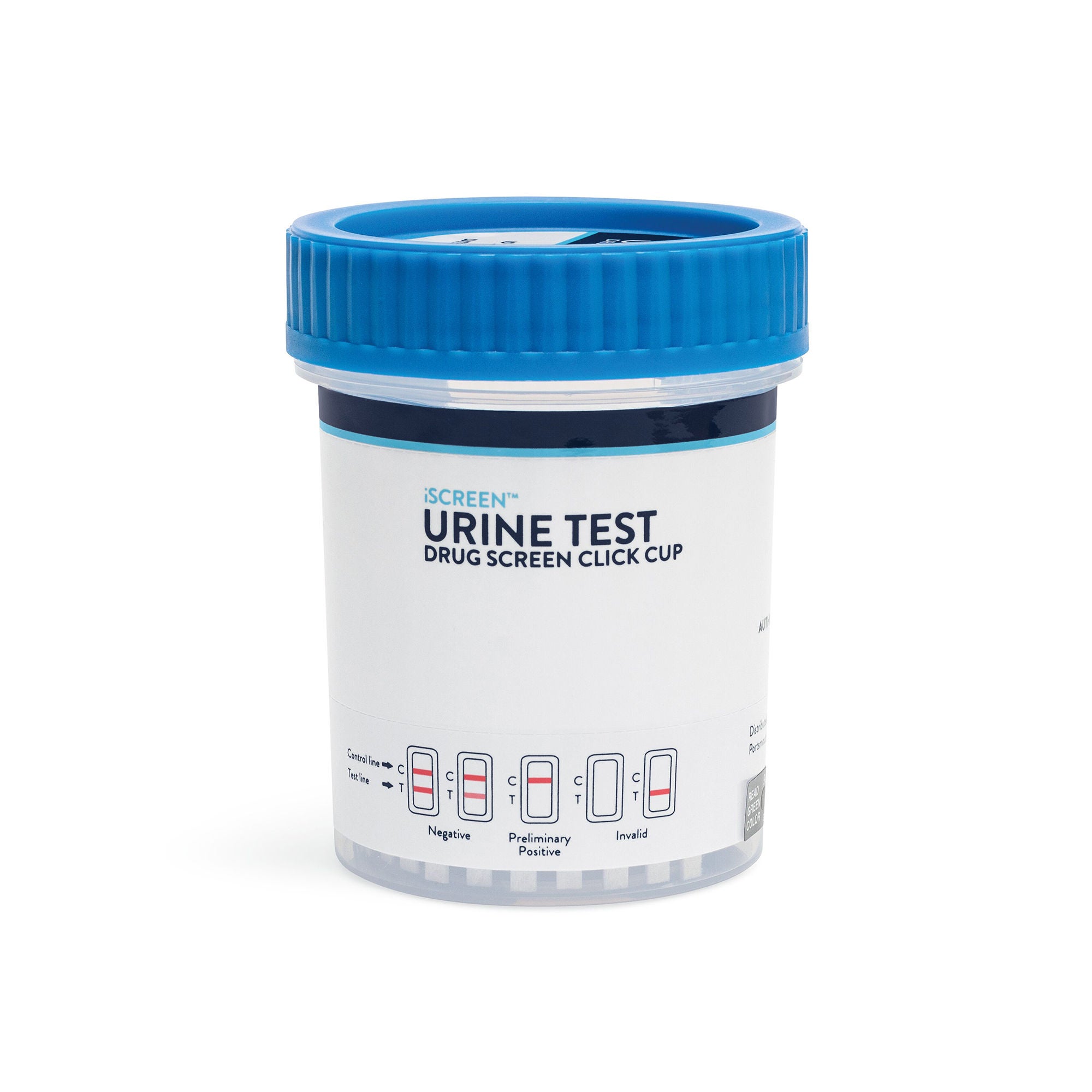 Abbott Rapid Dx North America LLC - ABTDOAW110701A Drugs of Abuse Test Kit iScreen™ Click Cup AMP1000, BAR300, BZO300, COC300, mAMP/MET1000, MDMA500, MOP300, MTD300, OXY100, THC50 25 Tests CLIA Waived