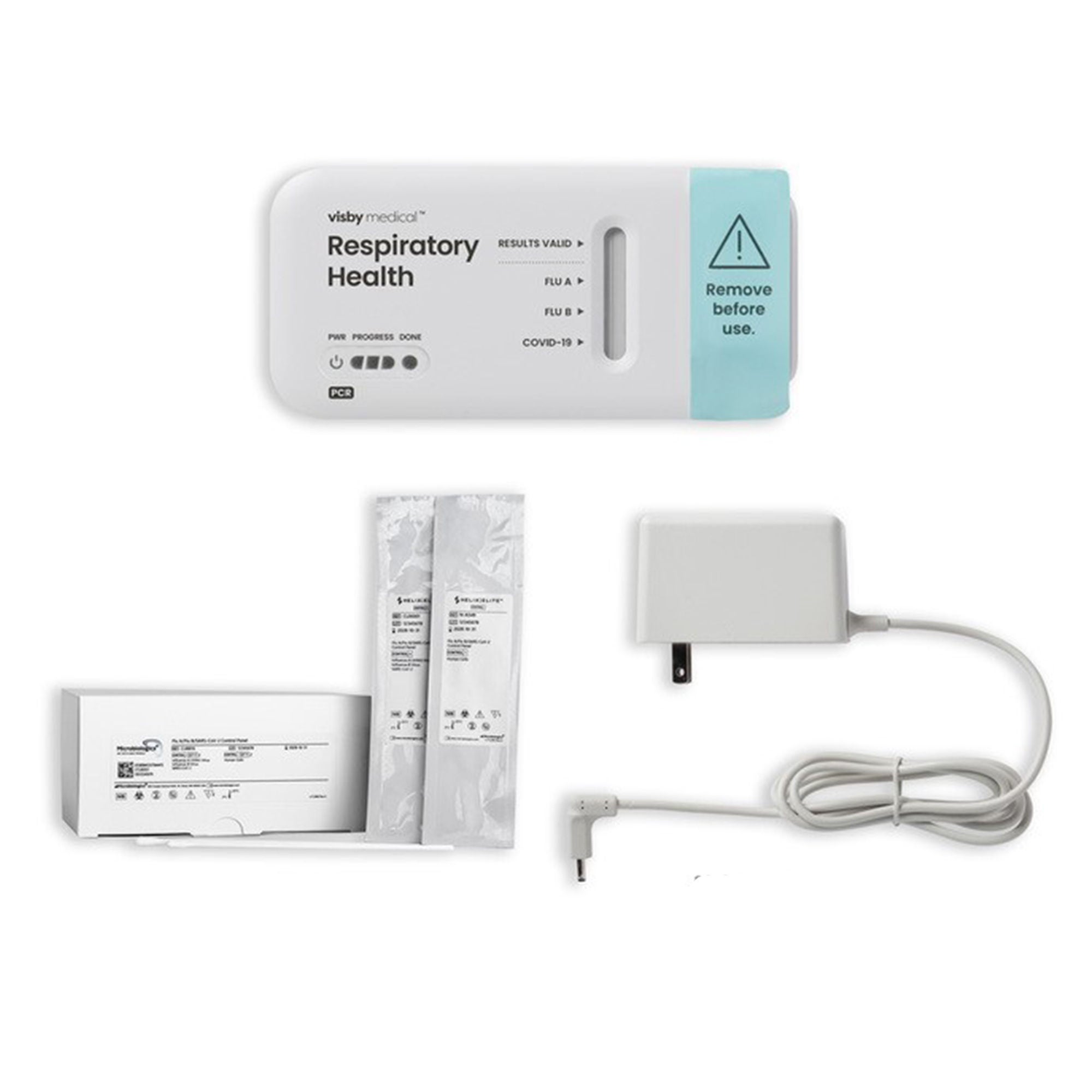 Visby Medical - PS-400734 Respiratory Test Kit Visby Medical™ COVID-19 / Influenza A + B Promotion Pack 20 Tests CLIA Waived