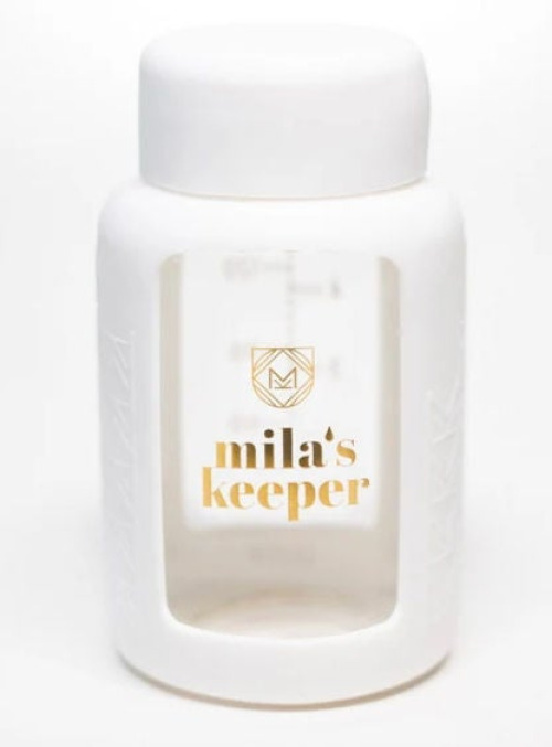 Ardo Medical Inc - GBWHI2 Breast Milk Storage Bottle Mila's Keeper 5 to 6 oz. Glass Aspen White