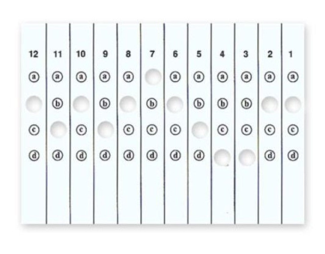 Fisher Scientific - NC3245861 Scoring Key Smell Test Sensonics B-SIT® This key can be used for all language For Modified Brief Smell Identification Test™